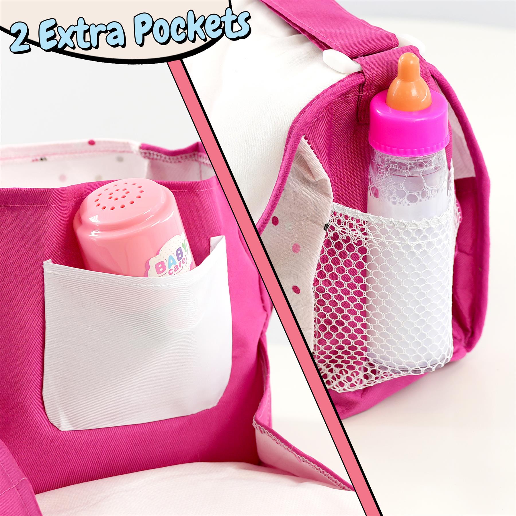 Doll Changing Bag With Accessories by BiBi Doll - The Magic Toy Shop