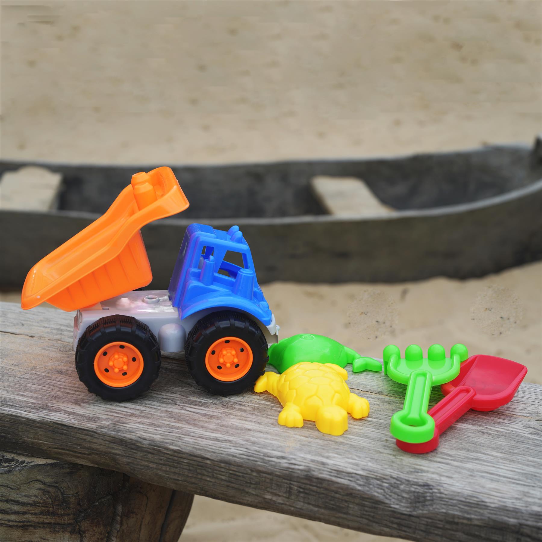 Sand Truck & Accessories Set (5 Pcs.) by The Magic Toy Shop - The Magic Toy Shop