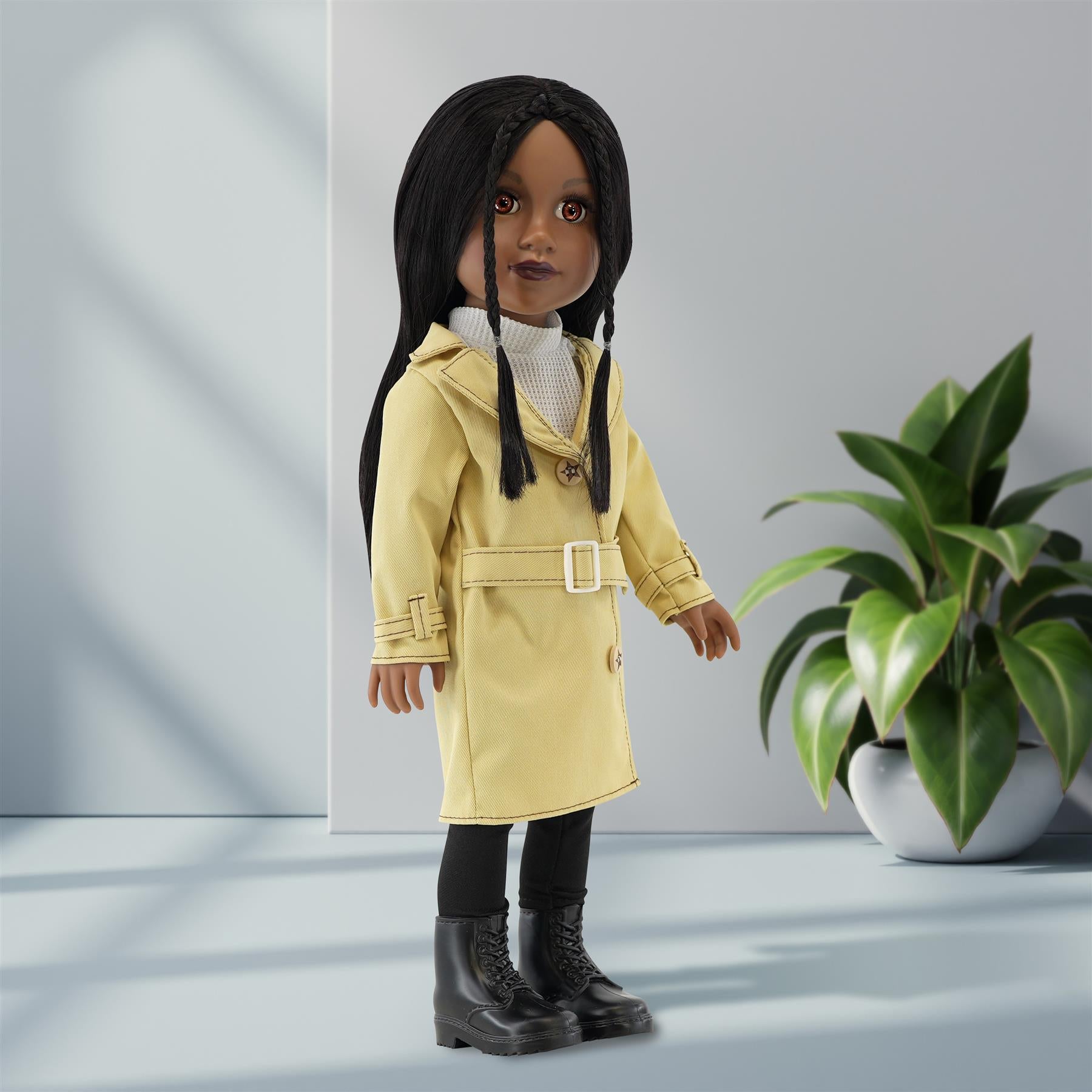 BiBi Fashion Black Doll "NAOMI" (47 cm / 18") by BiBi Doll - The Magic Toy Shop