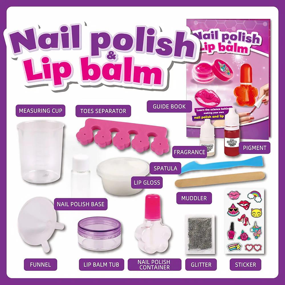 Nail Polish and Lip Balm Making Kit for Girls by The Magic Toy Shop - The Magic Toy Shop
