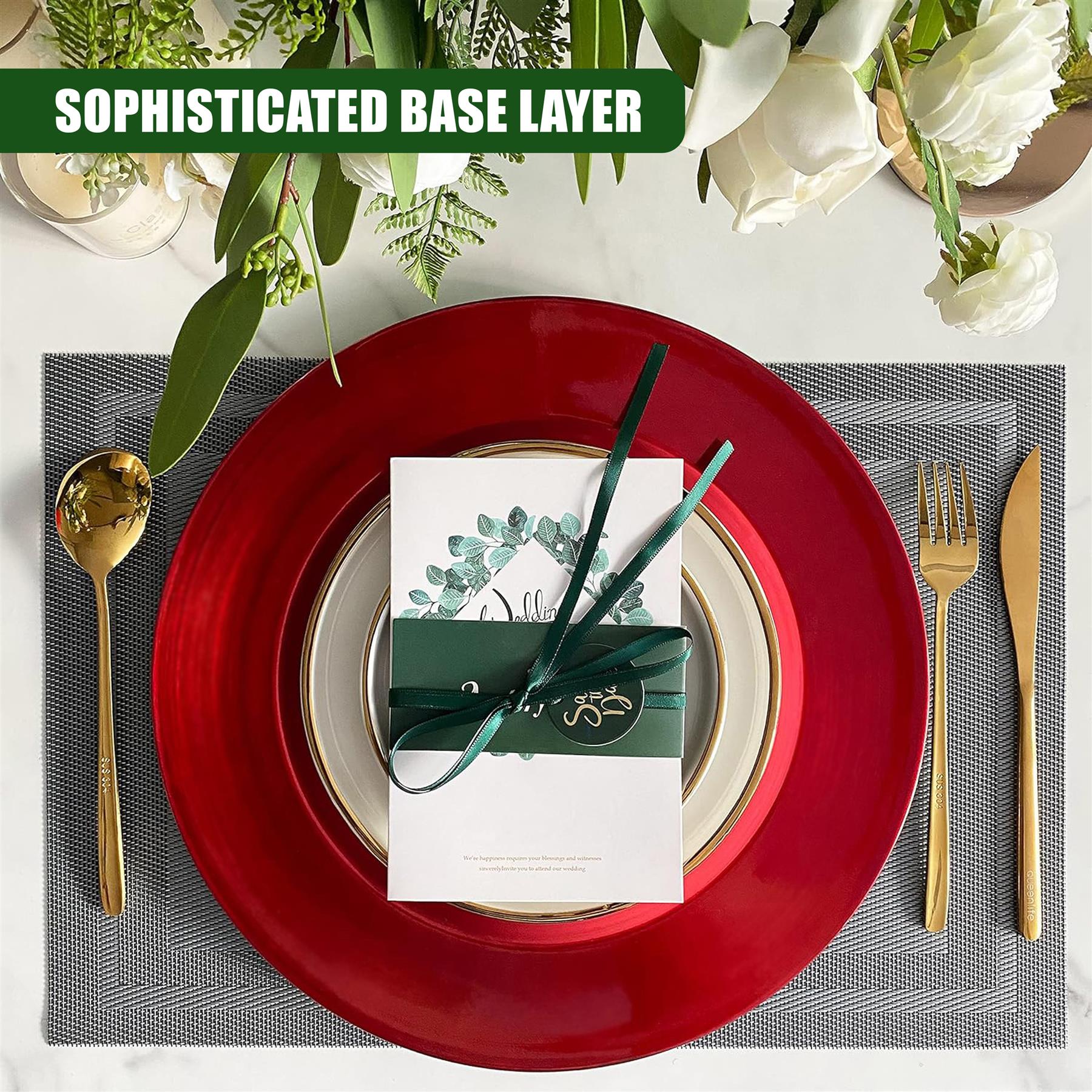 Set of 4 Charger Plates
