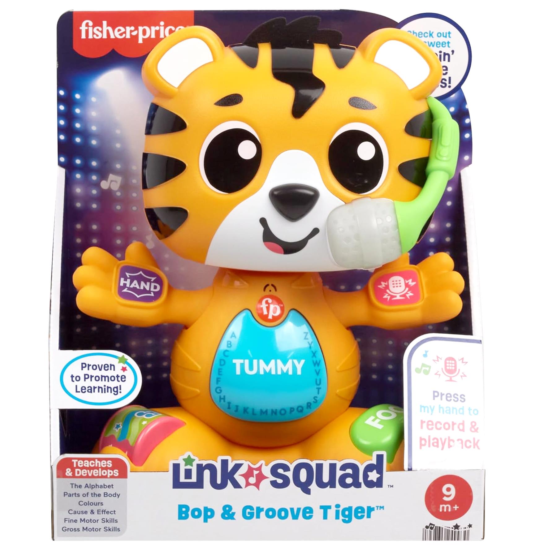 Fisher-Price Link Squad Bop & Groove Tiger Learning Toy