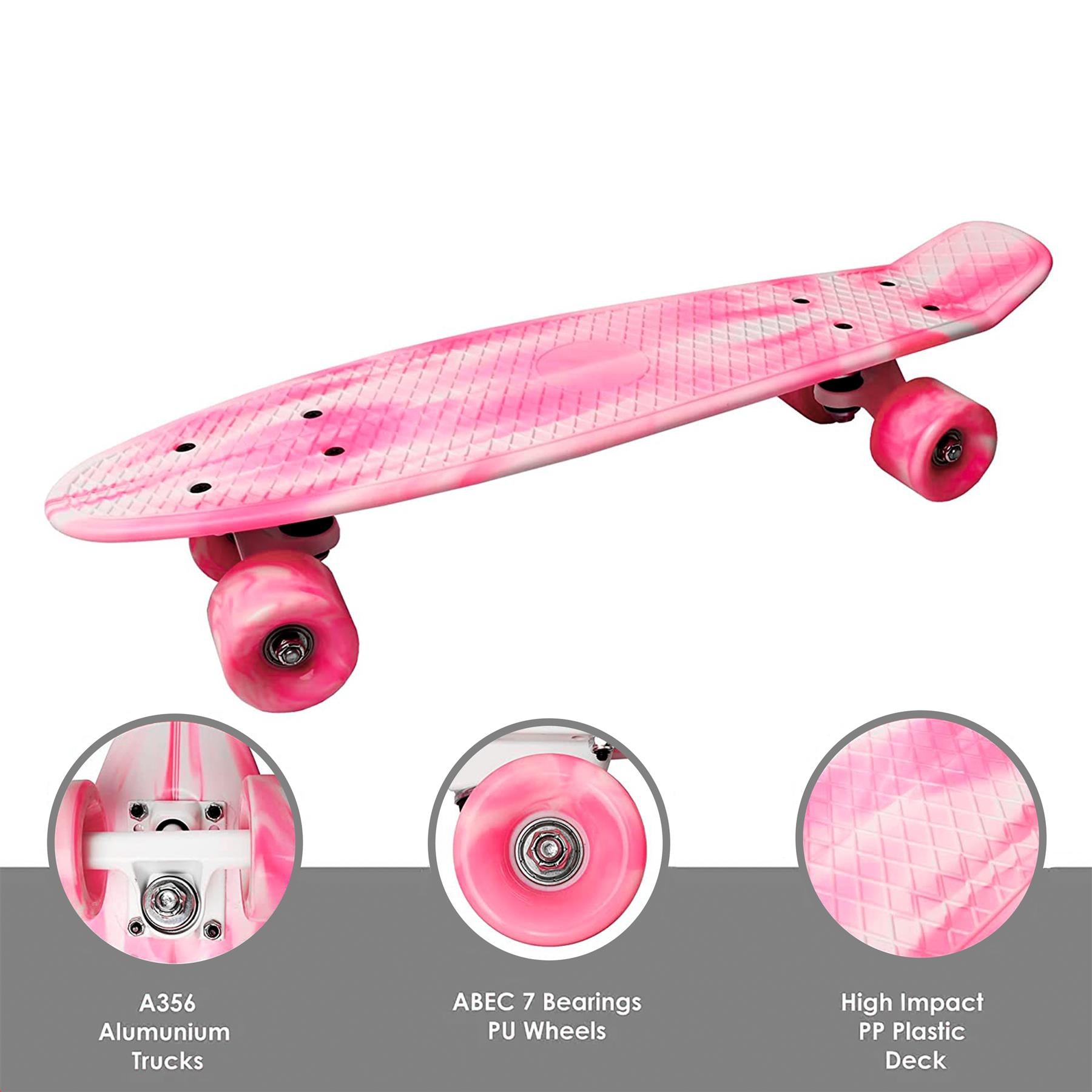 Retro Skateboard Pink by The Magic Toy Shop - The Magic Toy Shop
