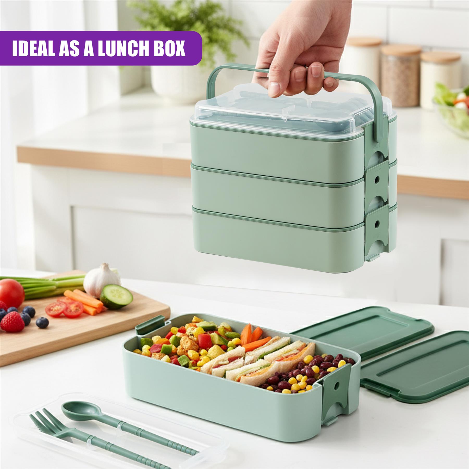 3 Layer Bento Lunch Box