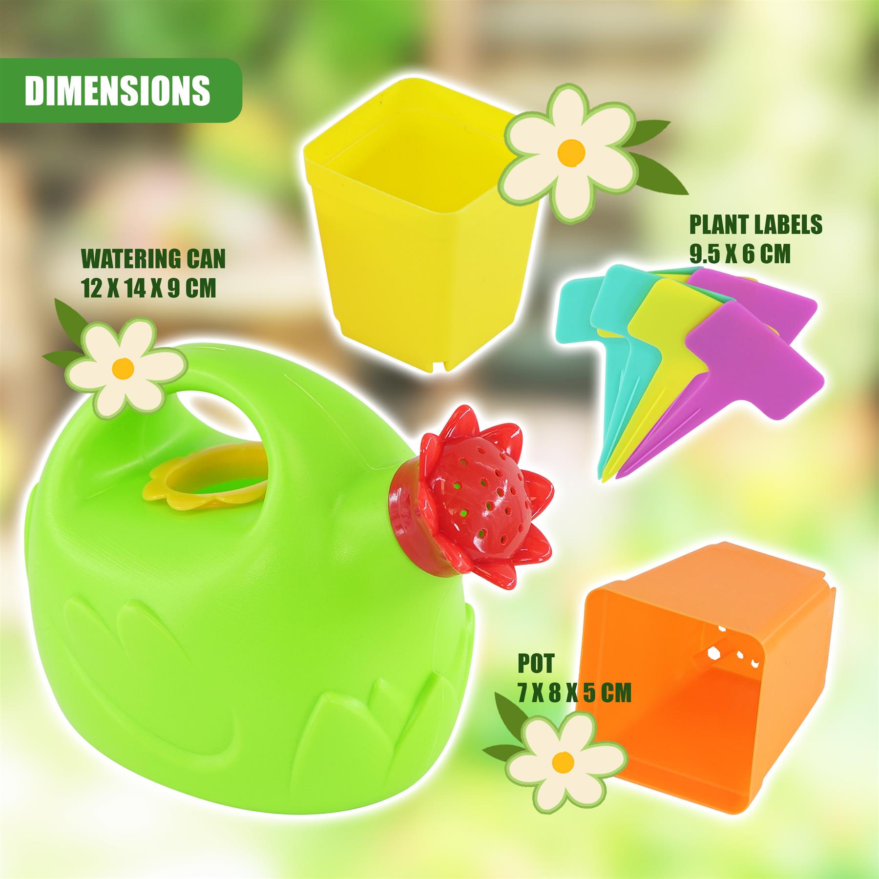 Set Of 4 Kids Garden Tools & Carry Bag by The Magic Toy Shop - The Magic Toy Shop