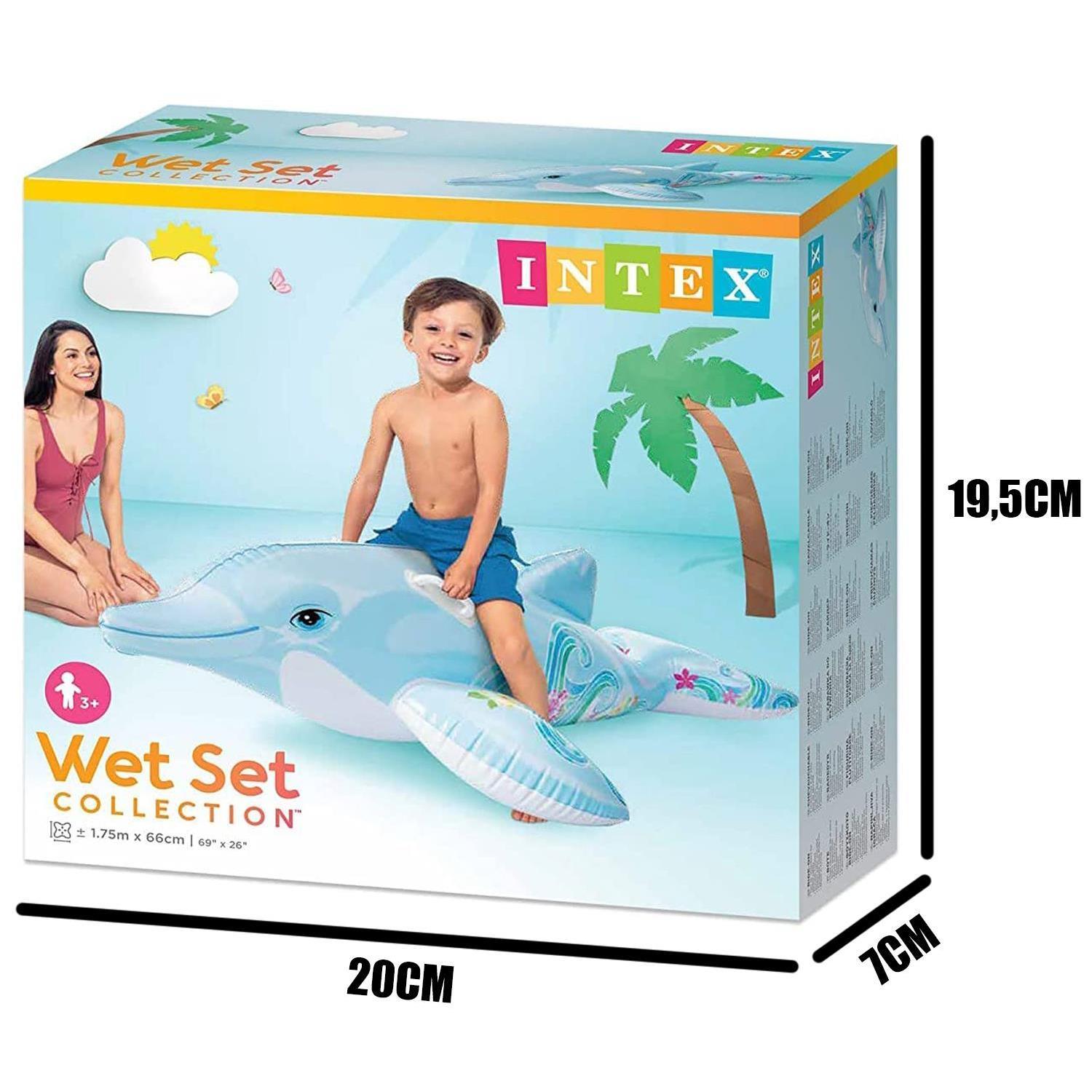 Dolphin Ride On Swimming Pool Float by Intex - The Magic Toy Shop