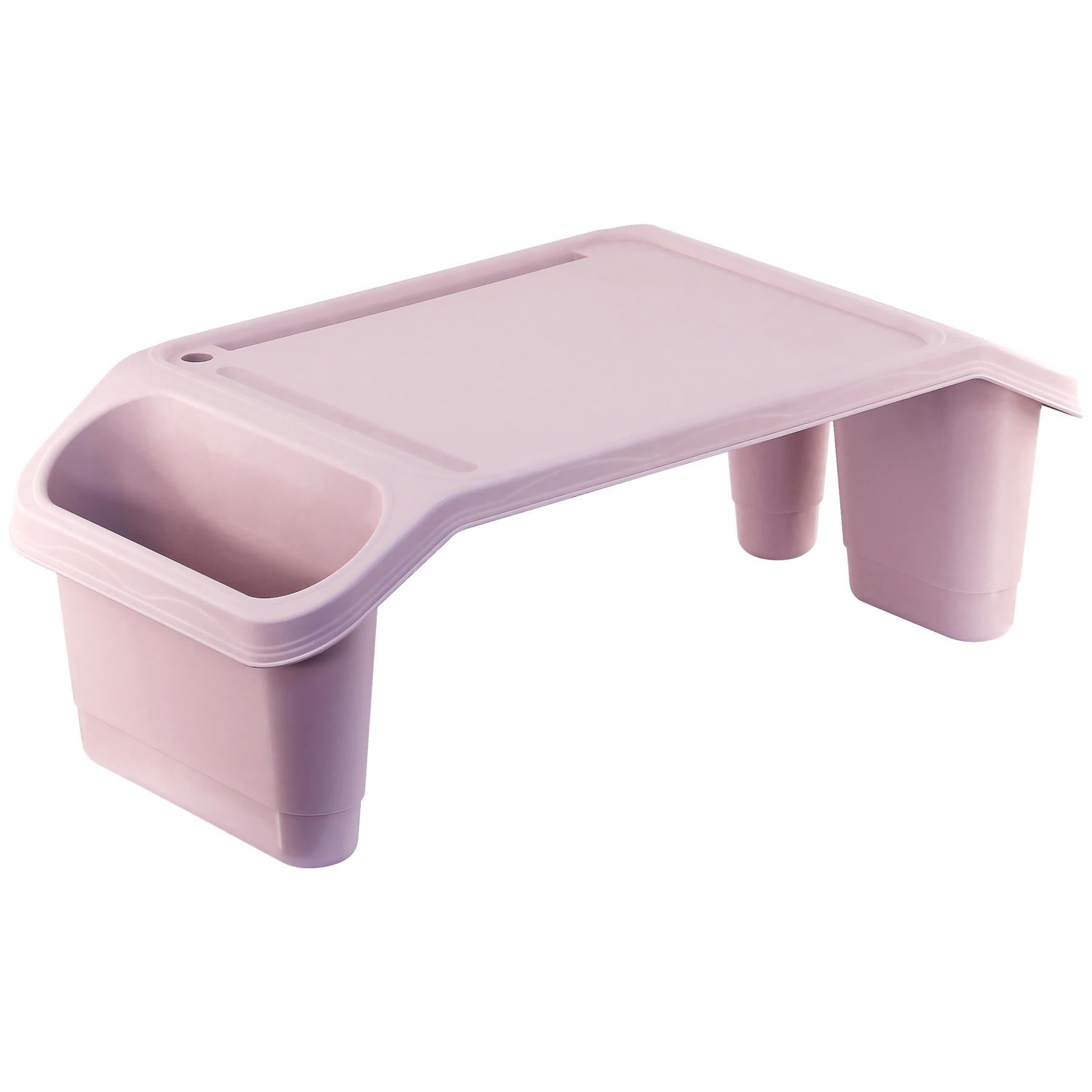 A pink, compact, and versatile desk organizer with a built-in tray and storage compartments. - The Magic Toy Shop