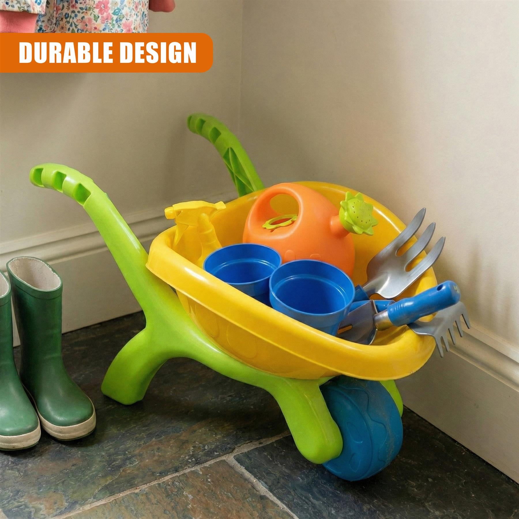 Kids Garden Wheelbarrow Playset
