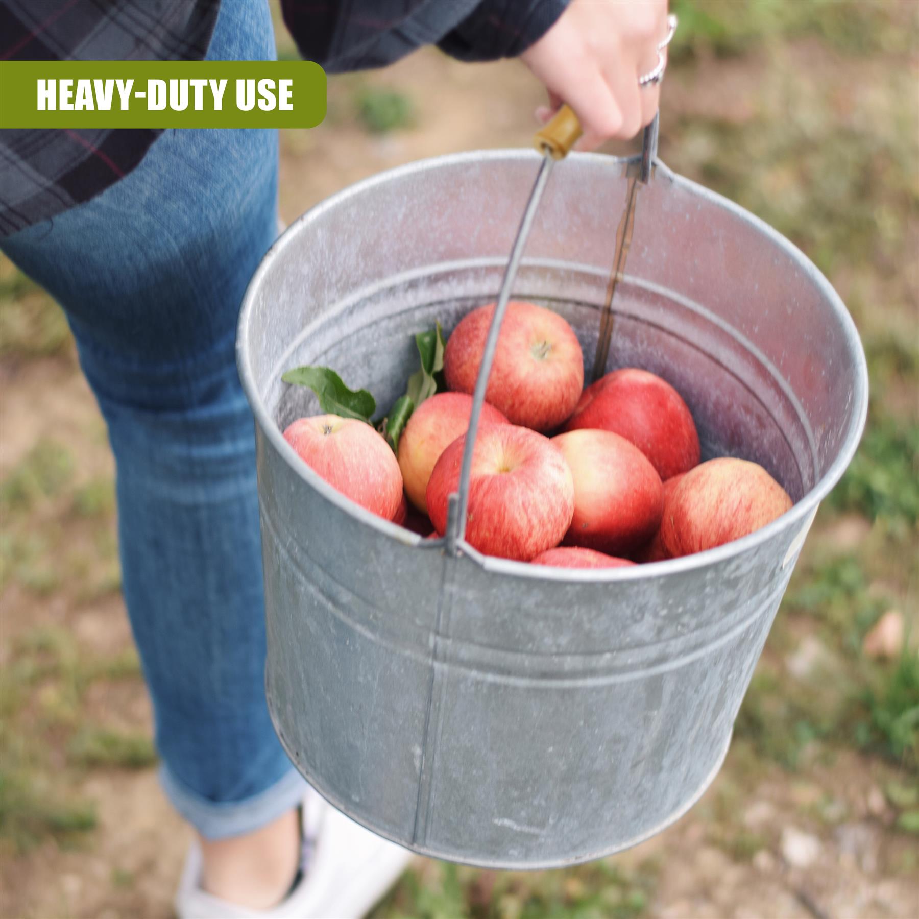 Zinc Bucket With Wooden Holder by Geezy - The Magic Toy Shop
