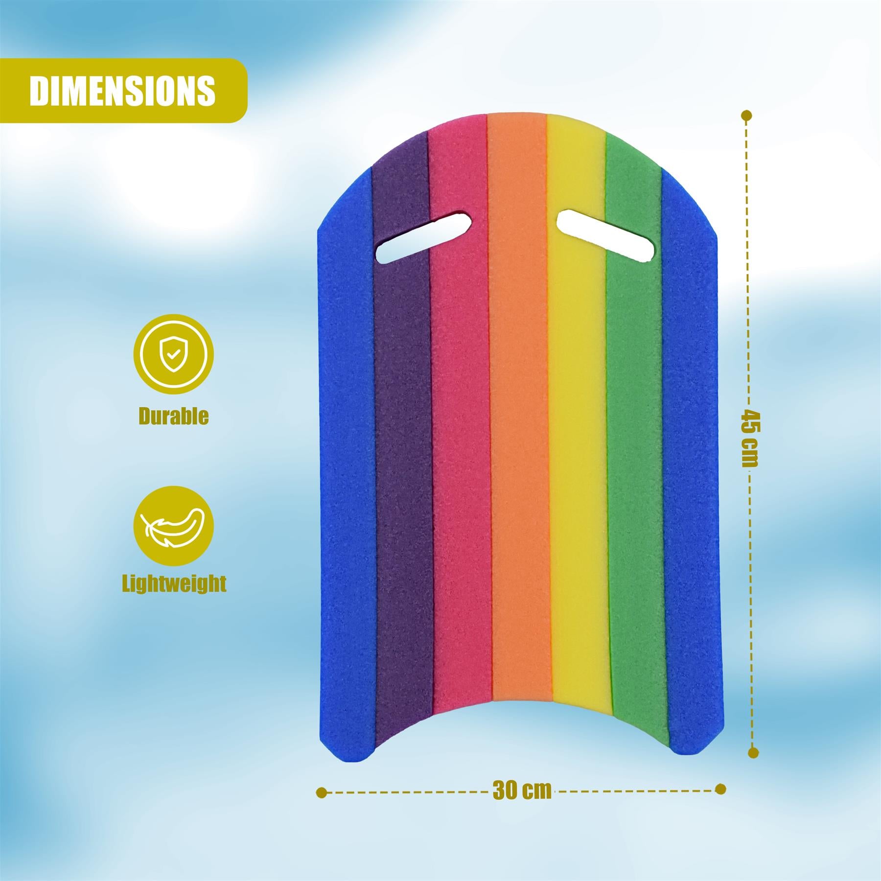 Rainbow Eva Foam Kickboard by Geezy - The Magic Toy Shop