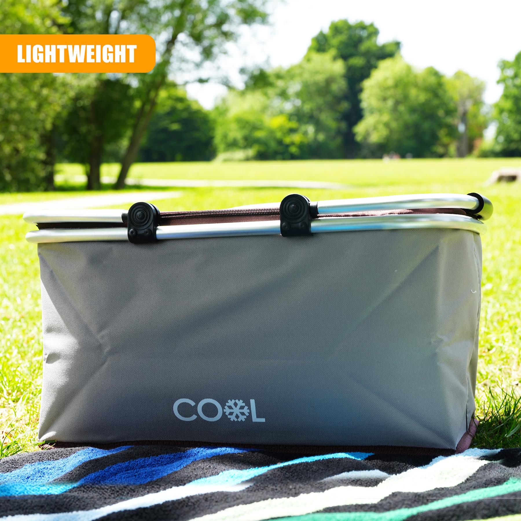 Grey Cooler Basket Bag by Geezy - The Magic Toy Shop