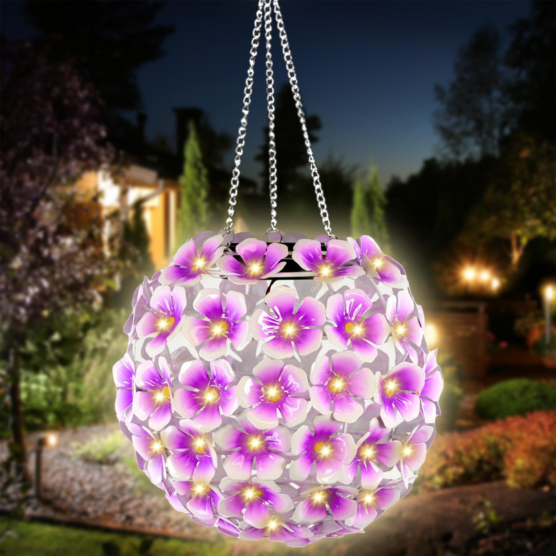 Solar Hanging Flower Ball Light by GEEZY - The Magic Toy Shop