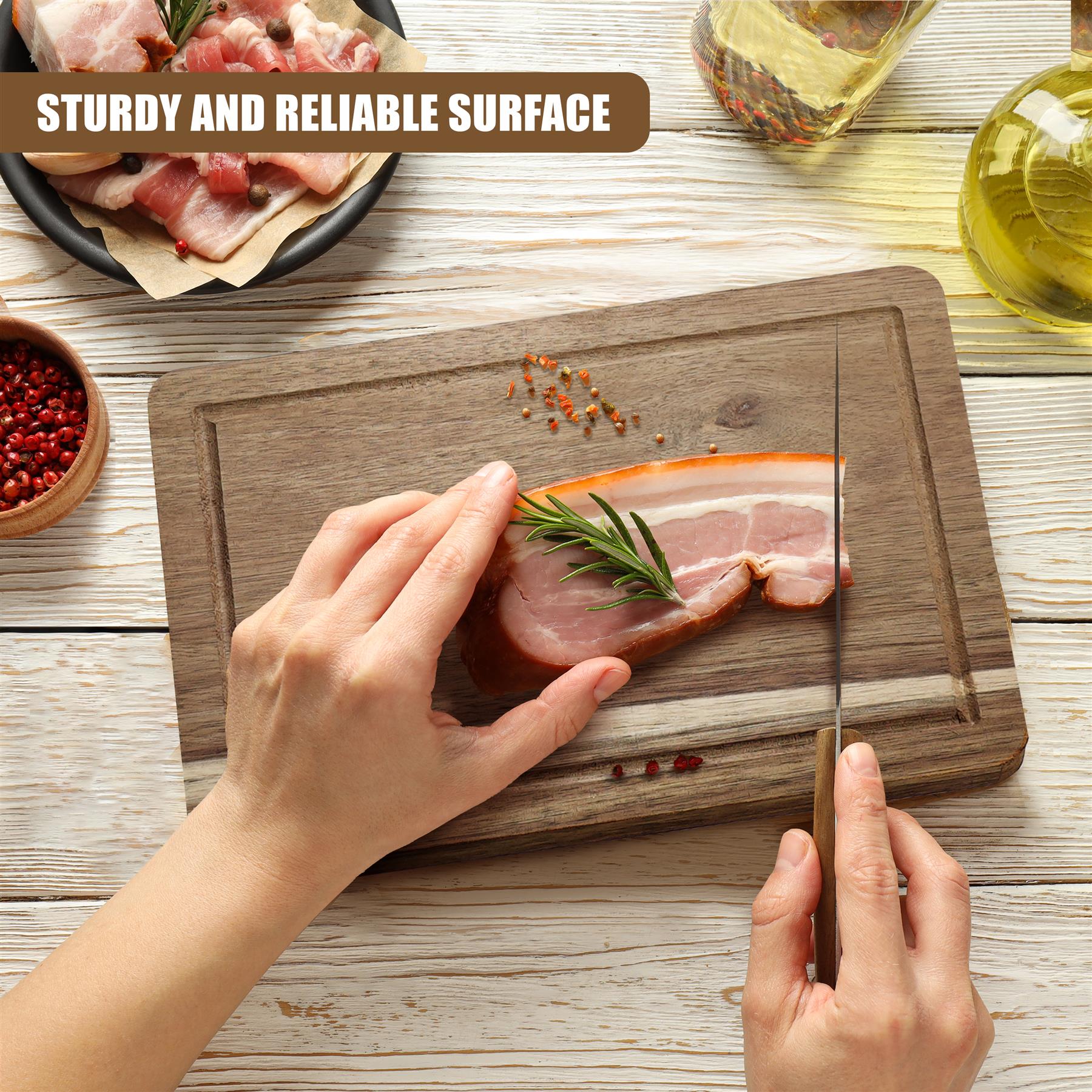 Acacia Chopping Board 28x20cm by GEEZY - The Magic Toy Shop