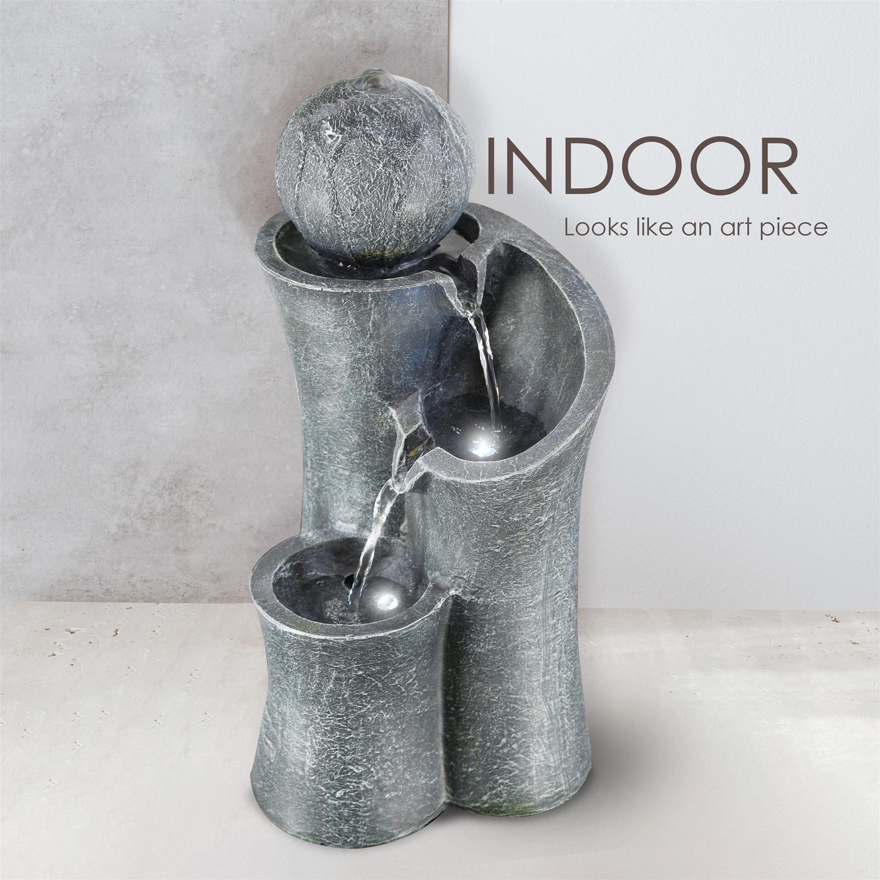 Ball on Top Water Feature Outdoor With LED by GEEZY - The Magic Toy Shop