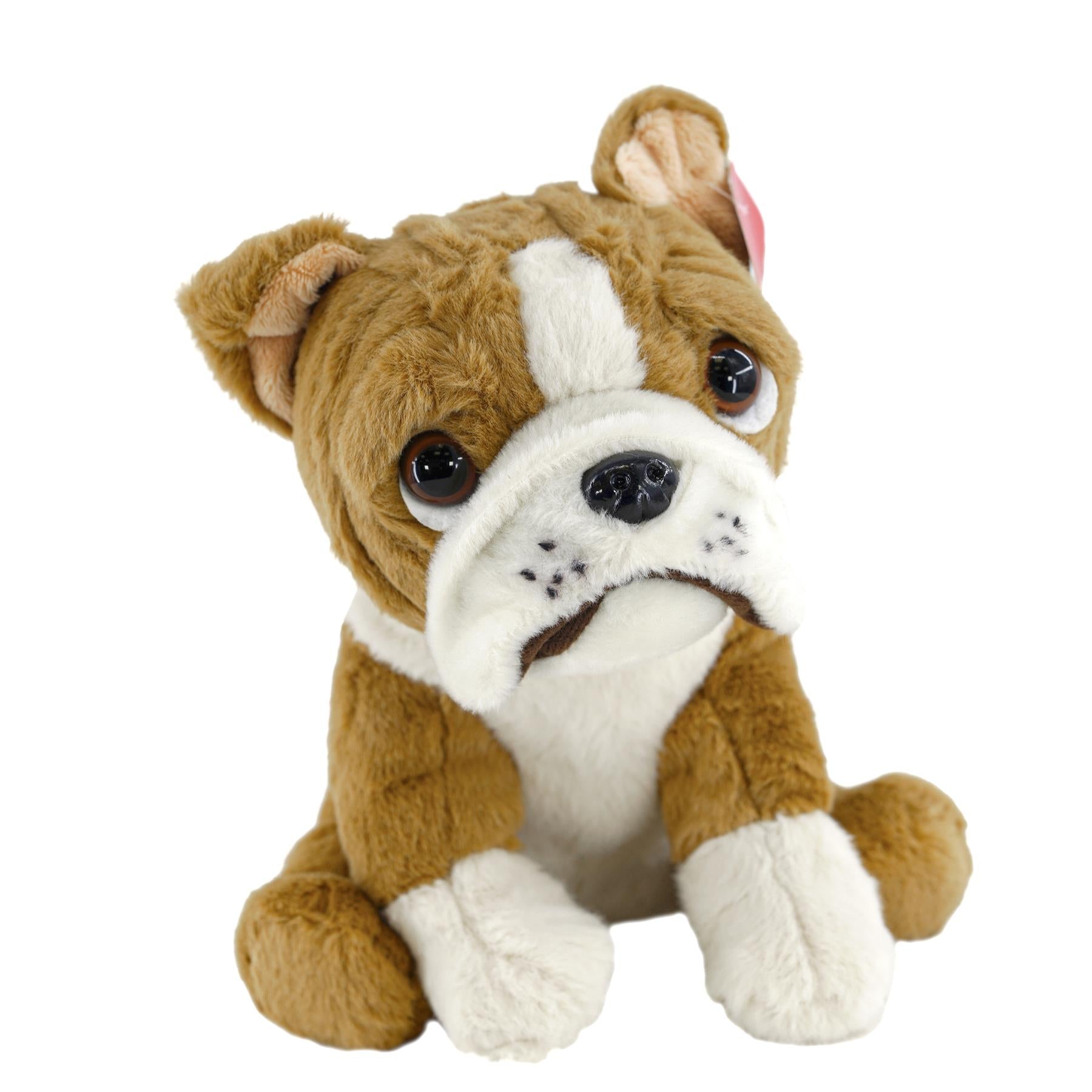 Small Sitting English Bulldog Soft Toy by The Magic Toy Shop - The Magic Toy Shop