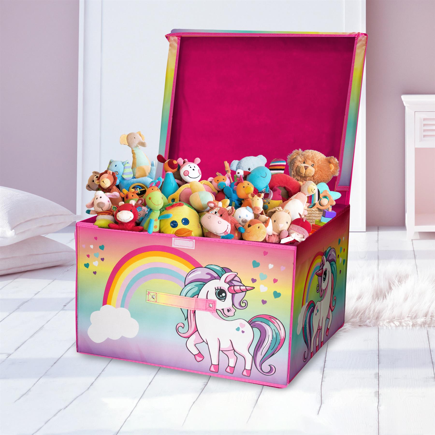 Rainbow Unicorn Storage Box by The Magic Toy Shop - The Magic Toy Shop