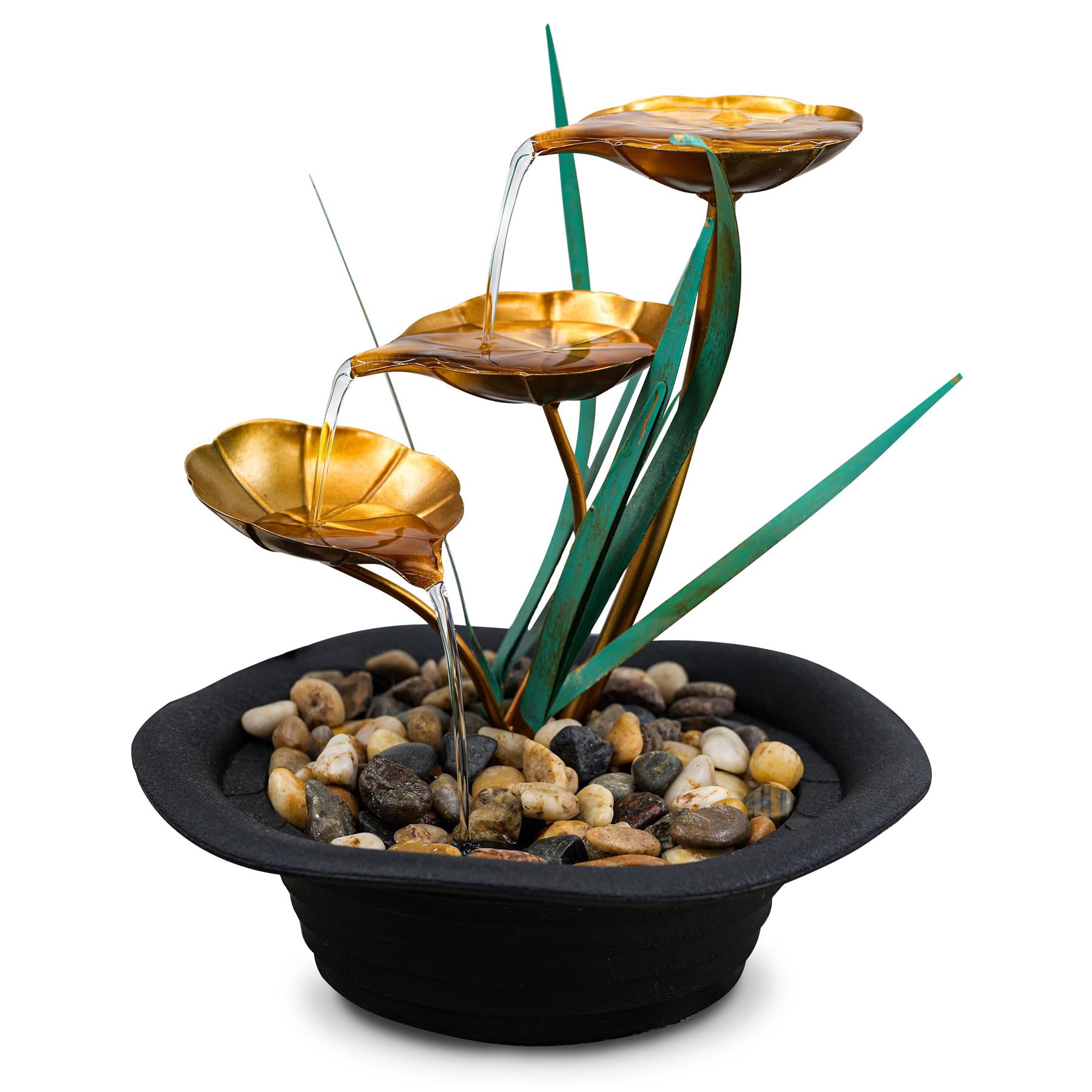 Lotus Water Feature Indoor With LED by GEEZY - The Magic Toy Shop