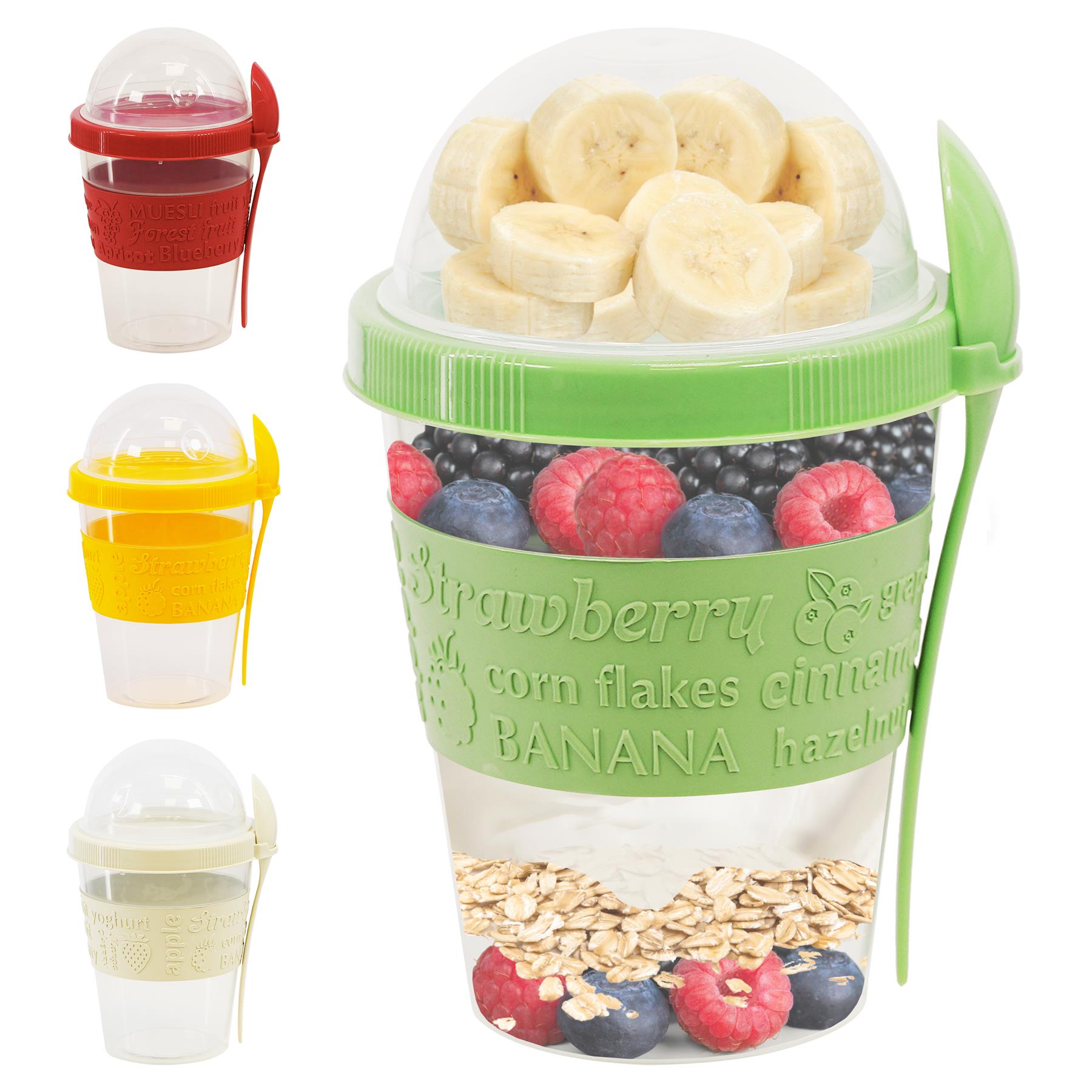 Yogurt Mug with Compartment and Spoon by GEEZY - The Magic Toy Shop