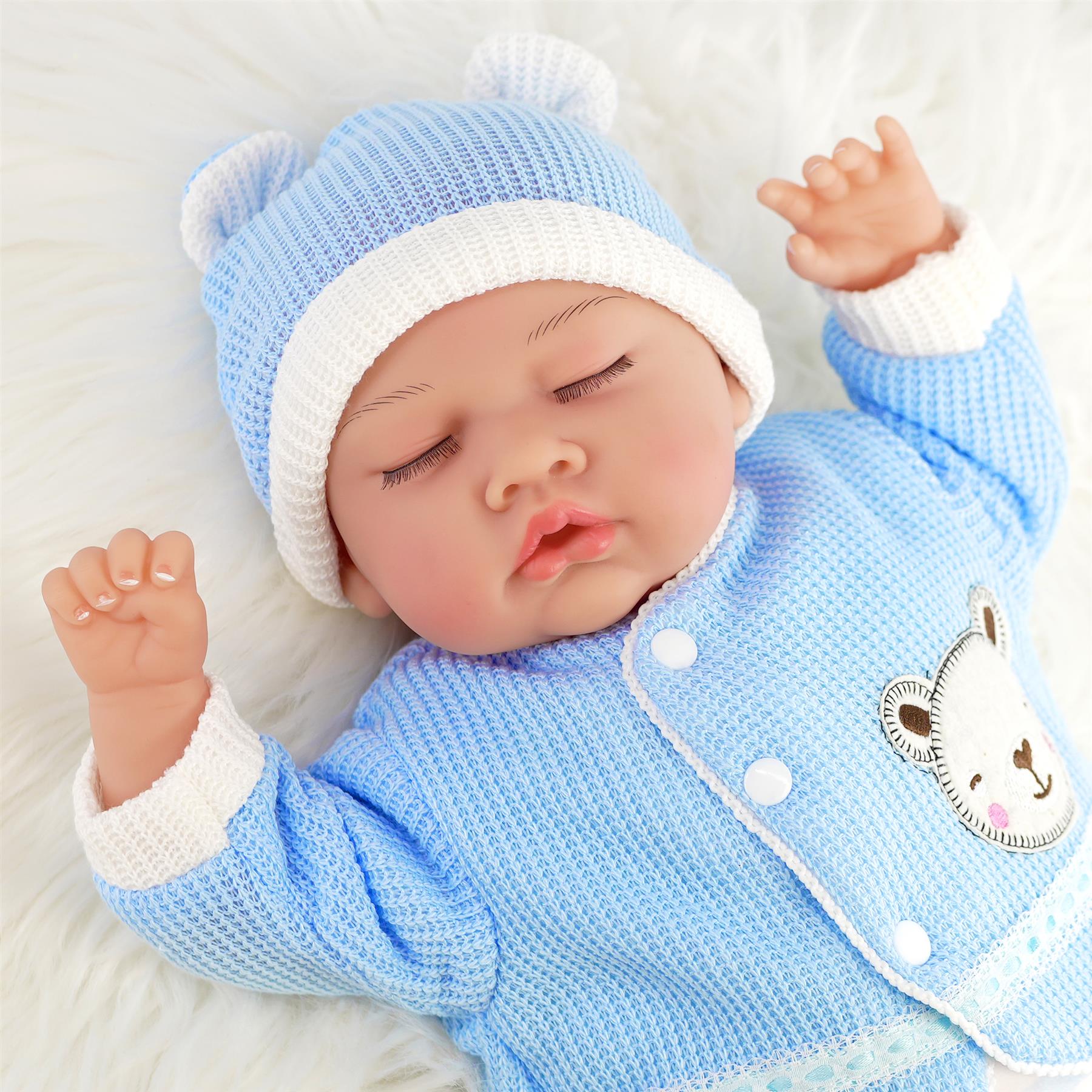 BiBi Doll Reborn Sleeping Boy "Periwinkle" (50 cm / 20") by BiBi Doll - The Magic Toy Shop
