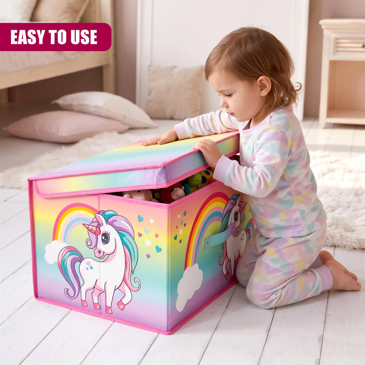 Rainbow Unicorn Storage Box