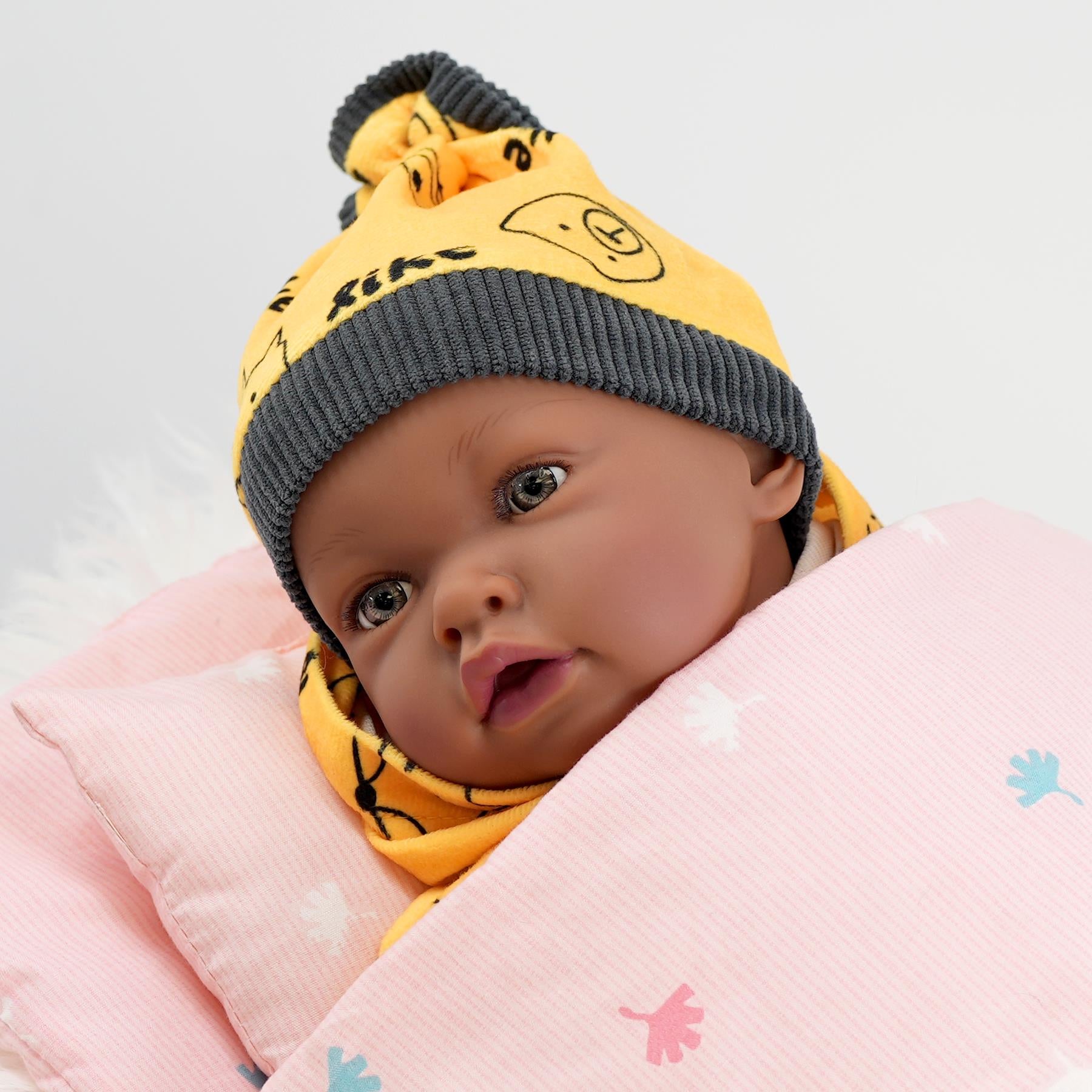 BiBi Black Baby Doll "Jax" (45 cm / 18") by BiBi Doll - The Magic Toy Shop