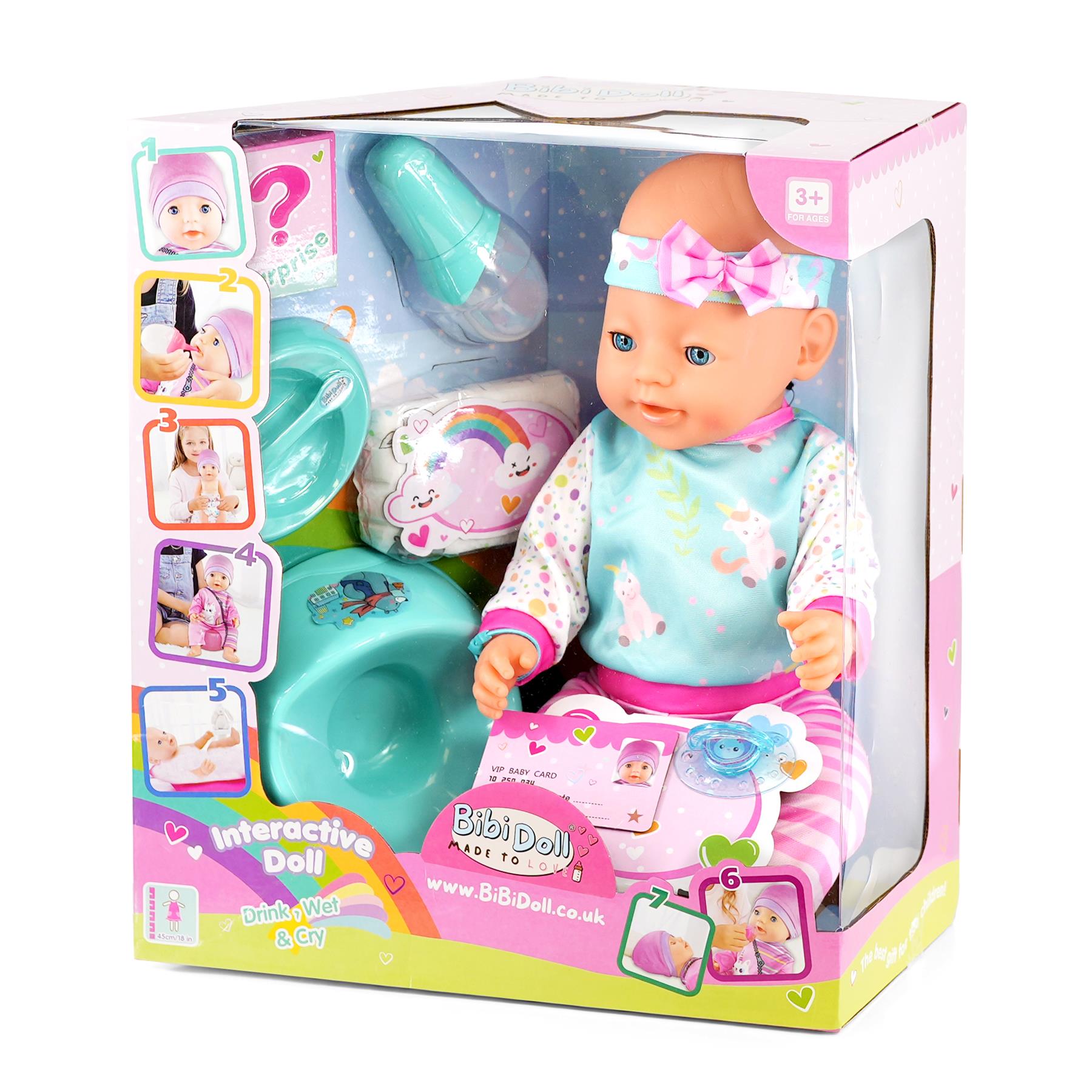 Interactive Baby Doll Playset by BiBi Doll - The Magic Toy Shop