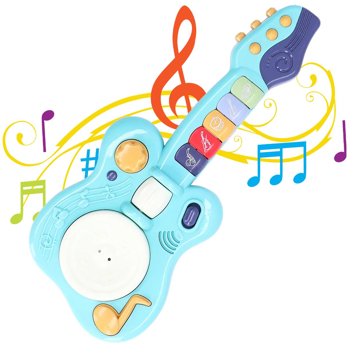 Toddler Guitar With Button Activated Musical Sounds by The Magic Toy Shop - The Magic Toy Shop