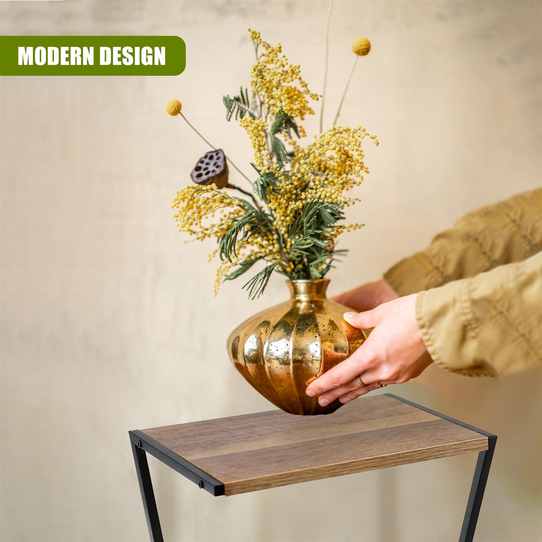 2 Tier Wooden Flower Pot Stand by GEEZY - The Magic Toy Shop