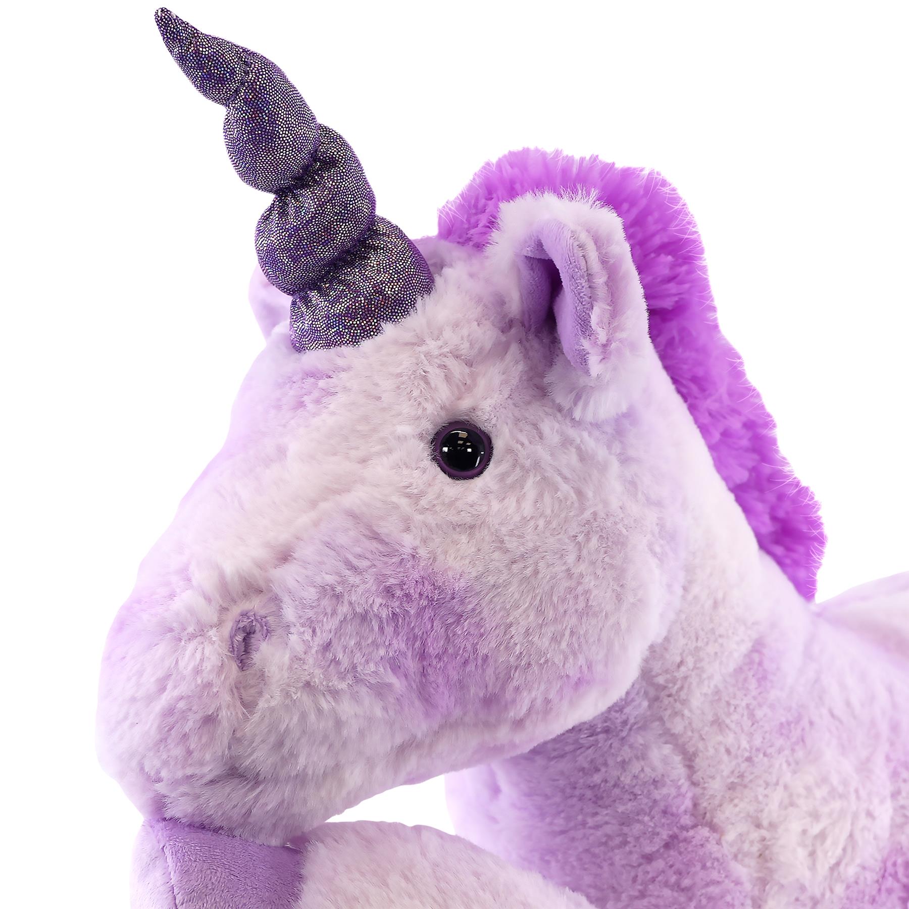 21" Lying Soft Stuffed Unicorn by The Magic Toy Shop - The Magic Toy Shop