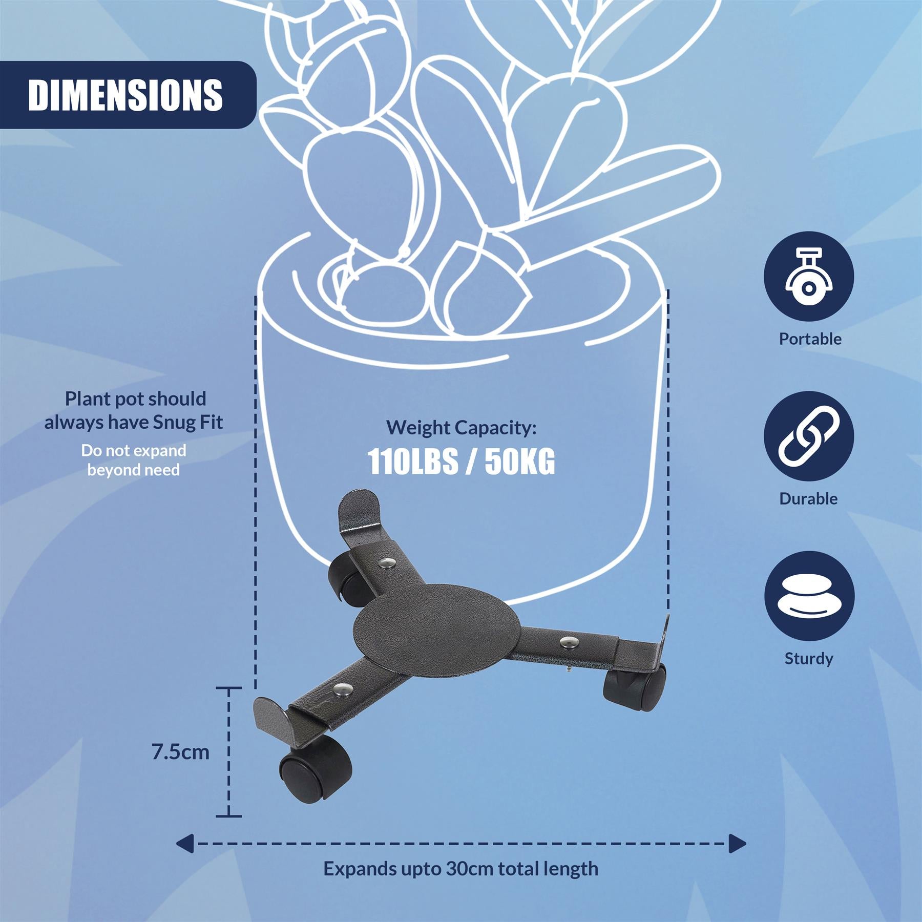 Plant Stand On Wheels
