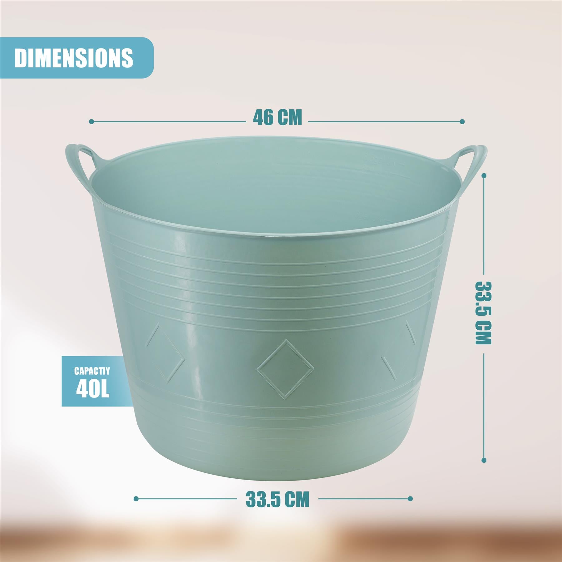 Flexi Tub 40L Home Garden Laundry Basket by GEEZY - The Magic Toy Shop