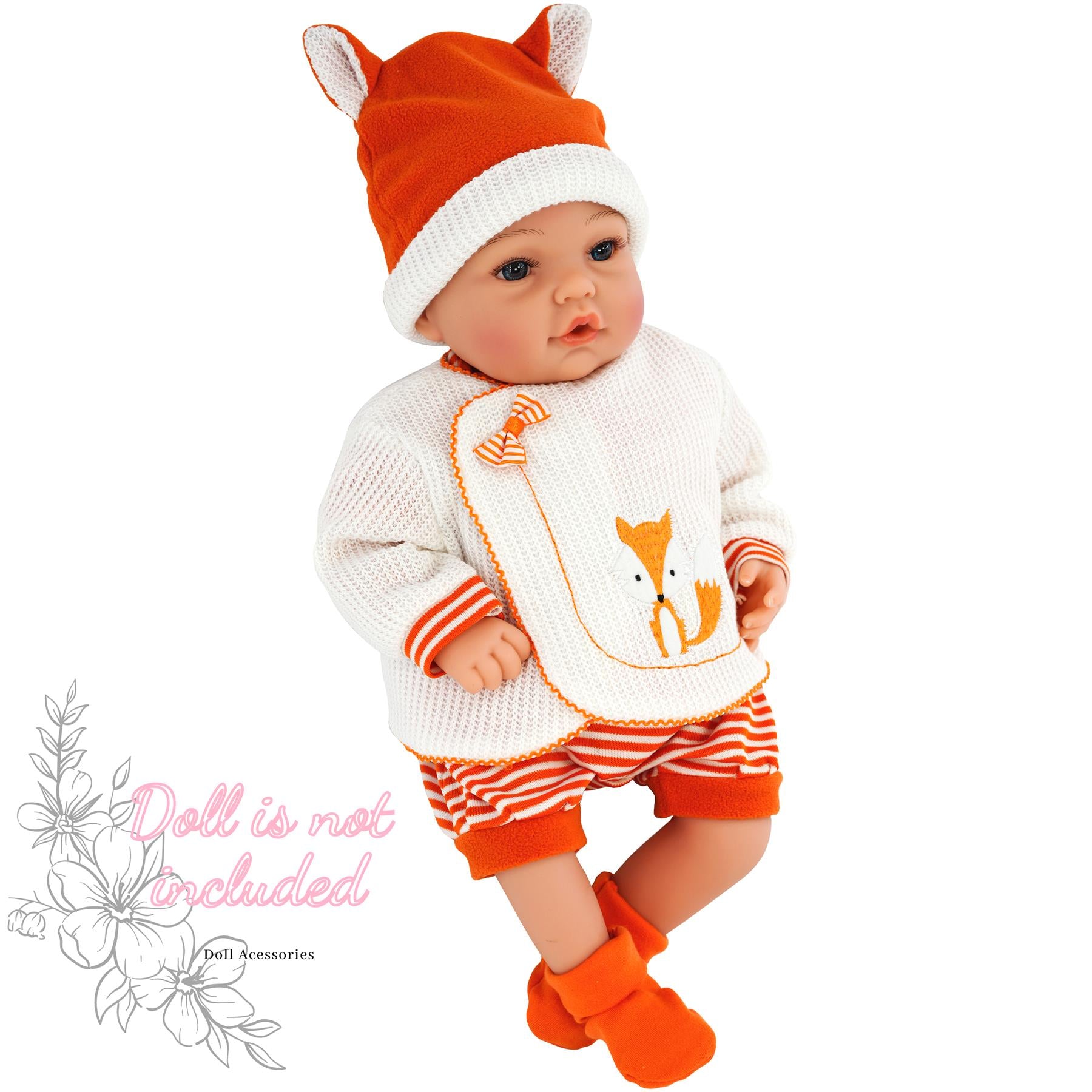 BiBi Outfits - Reborn Doll Clothes (Fox) (50 cm / 20") by BiBi Doll - The Magic Toy Shop
