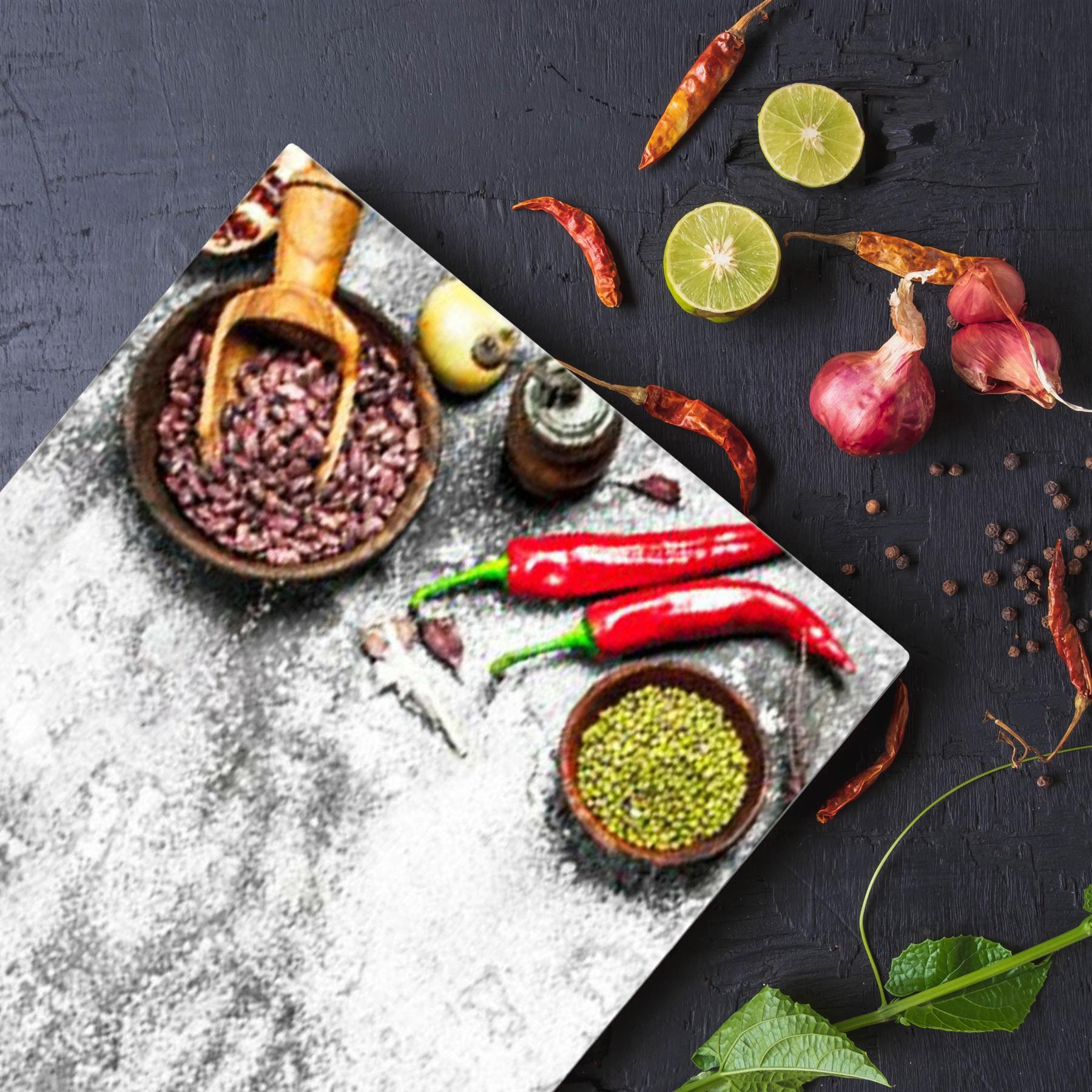 Glass Cutting Boards with Veggies Design by Geezy - The Magic Toy Shop