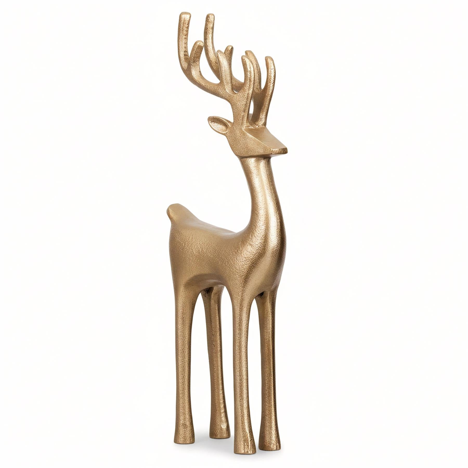 Golden Reindeer Ornament