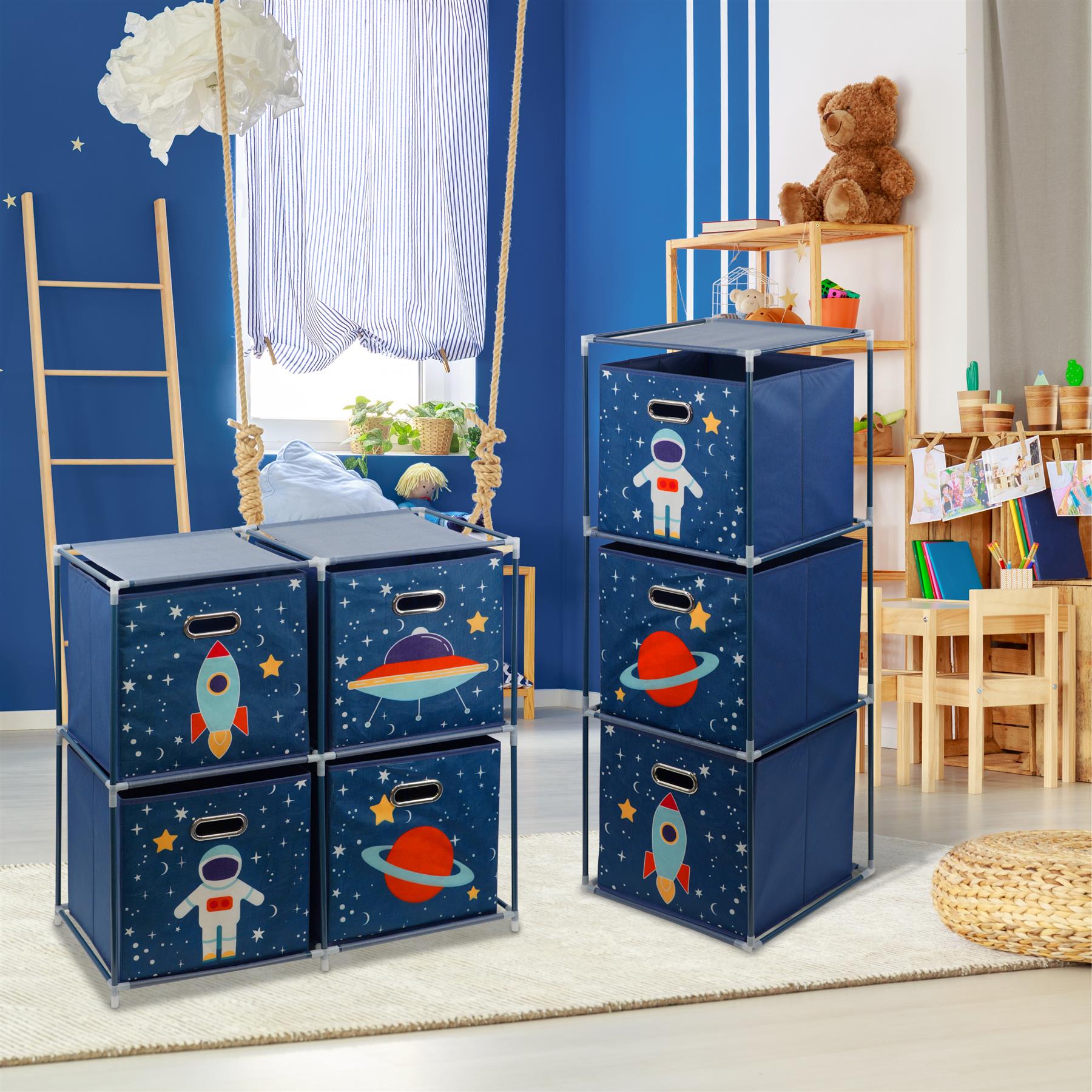 Kids Space Design Storage Cubes by The Magic Toy Shop - The Magic Toy Shop