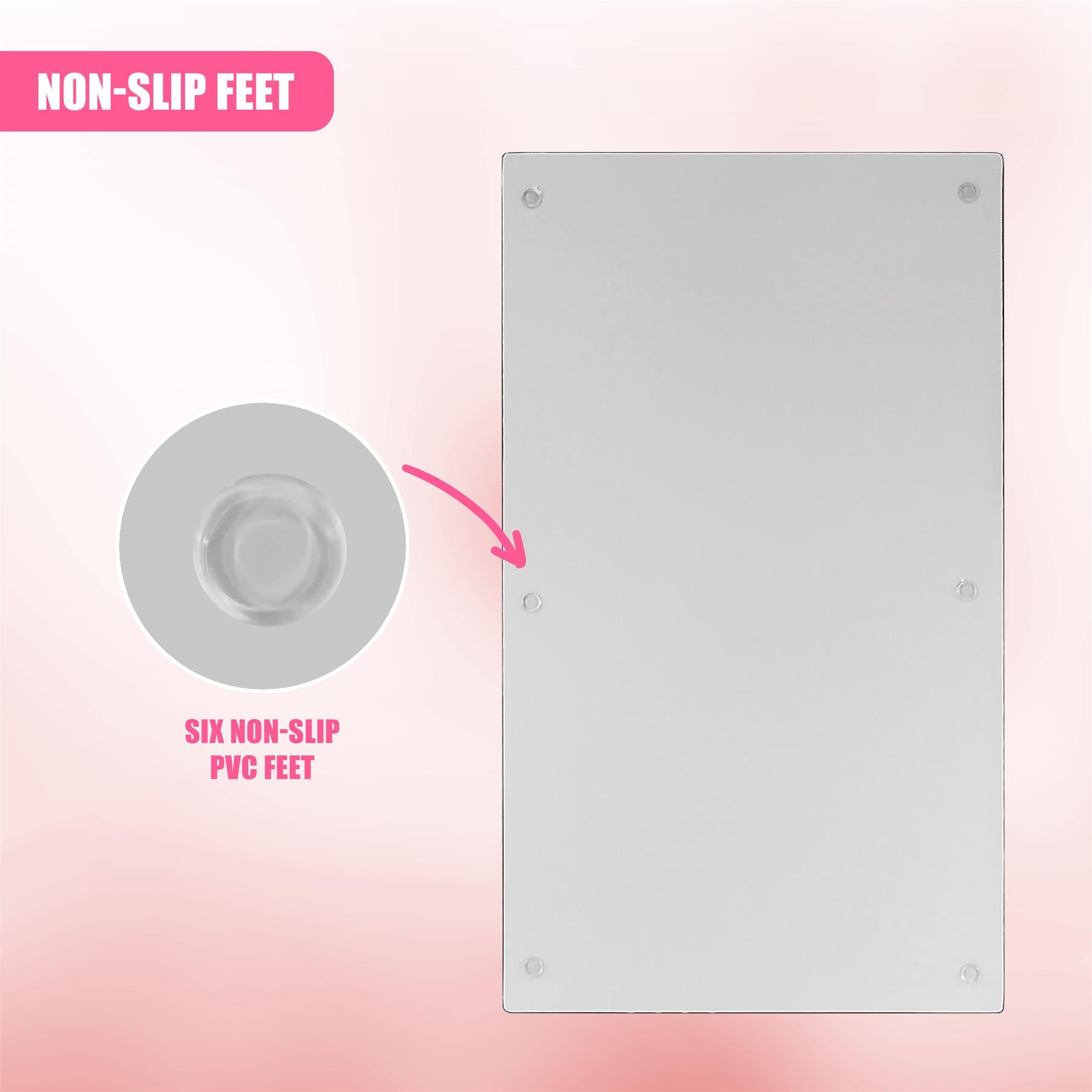 Glass Cutting Boards with Salt & Garlic Design by Geezy - The Magic Toy Shop