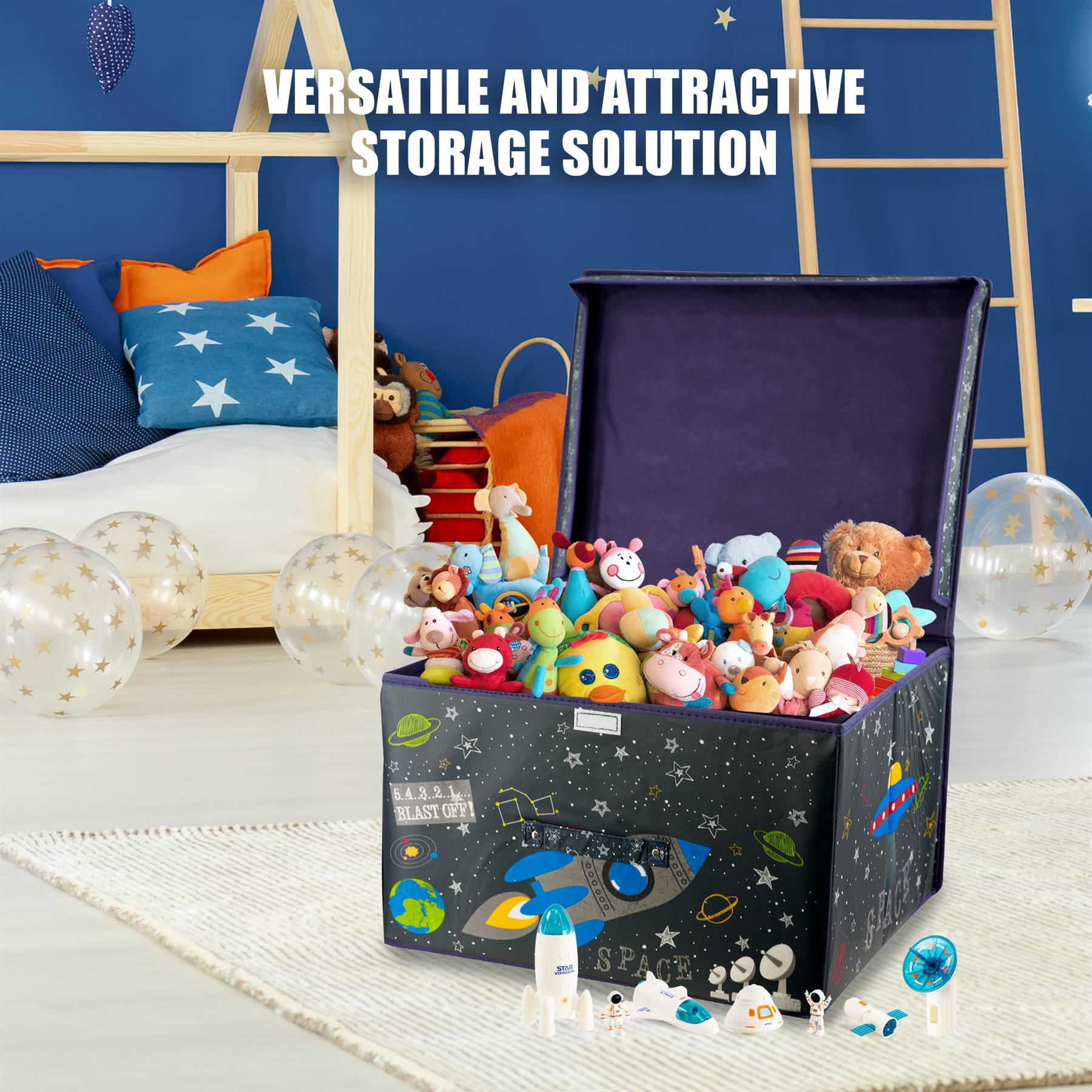 Blast Off Large Storage Box by The Magic Toy Shop - The Magic Toy Shop