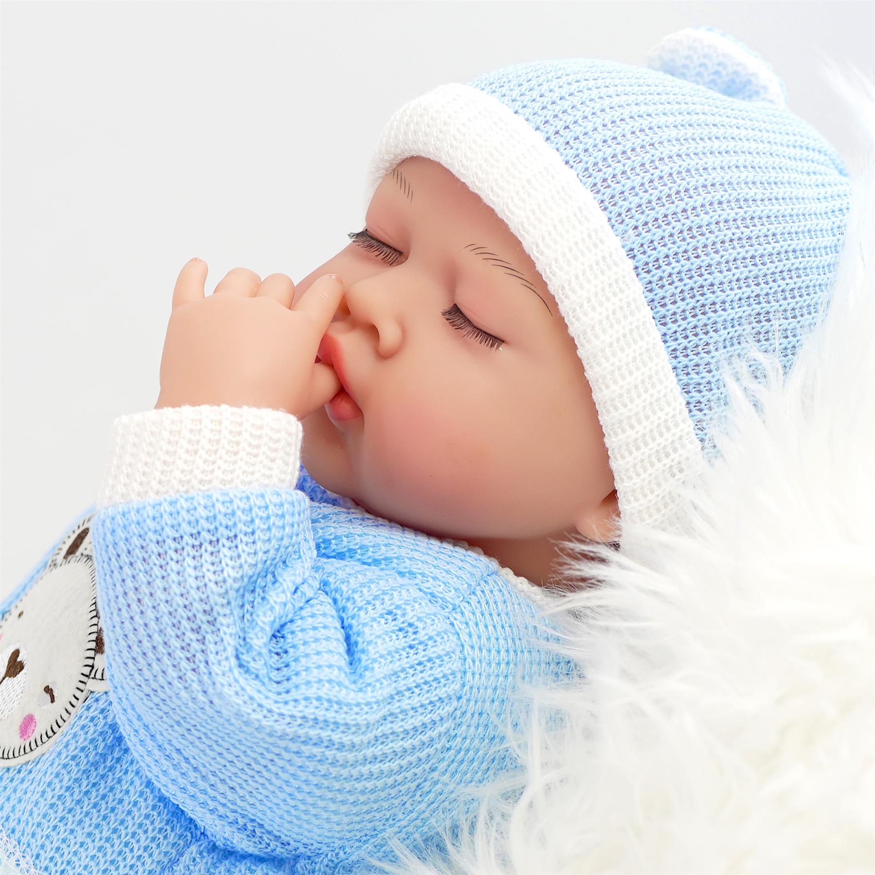 BiBi Doll Reborn Sleeping Boy "Periwinkle" (50 cm / 20") by BiBi Doll - The Magic Toy Shop