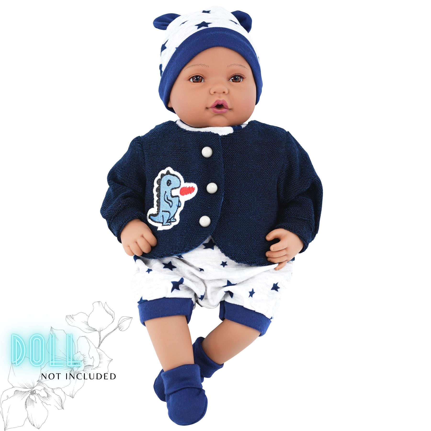 BiBi Outfits - Reborn Doll Clothes (Navy) (50 cm / 20") by BiBi Doll - The Magic Toy Shop