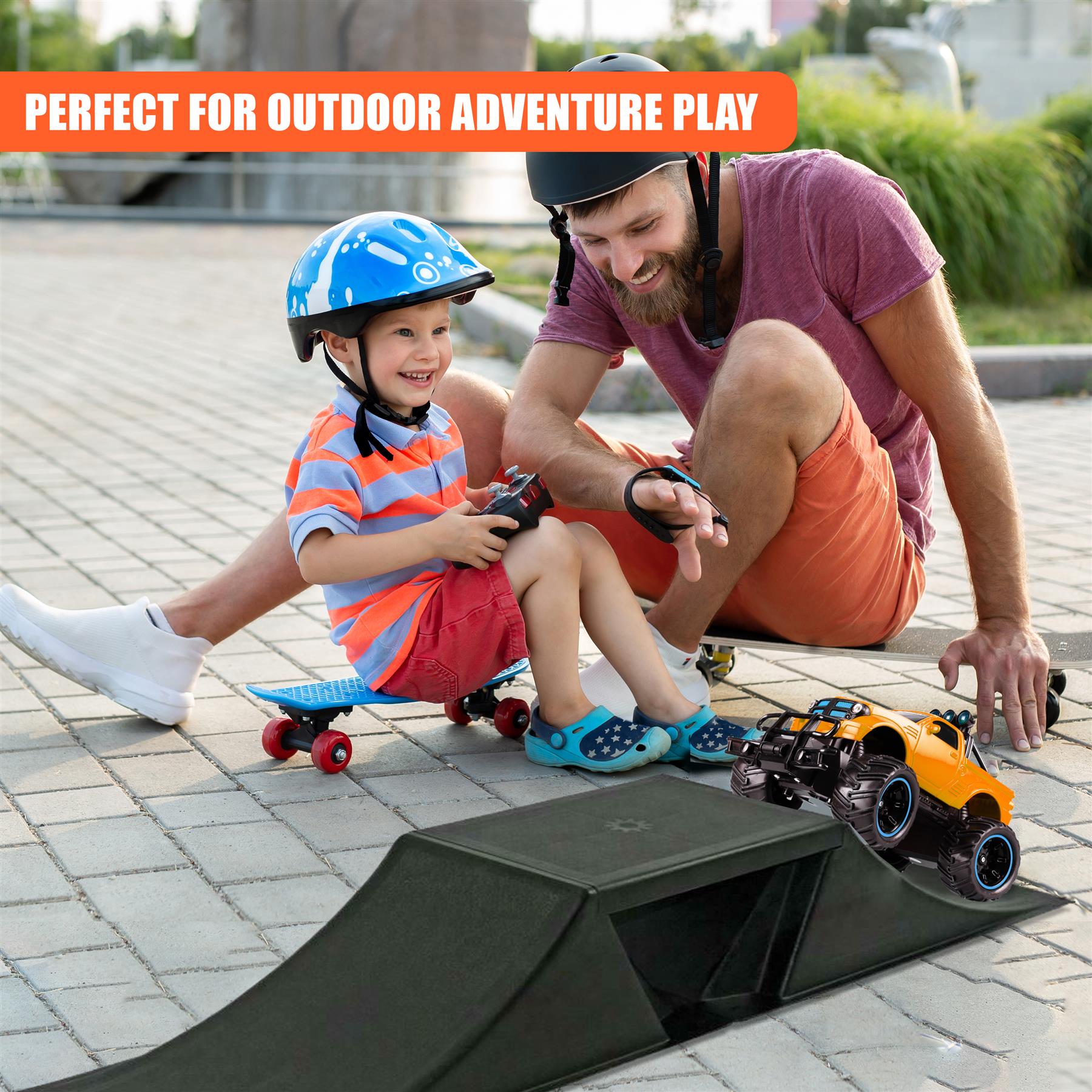 Double Mini Skate Ramp Set by GEEZY - The Magic Toy Shop