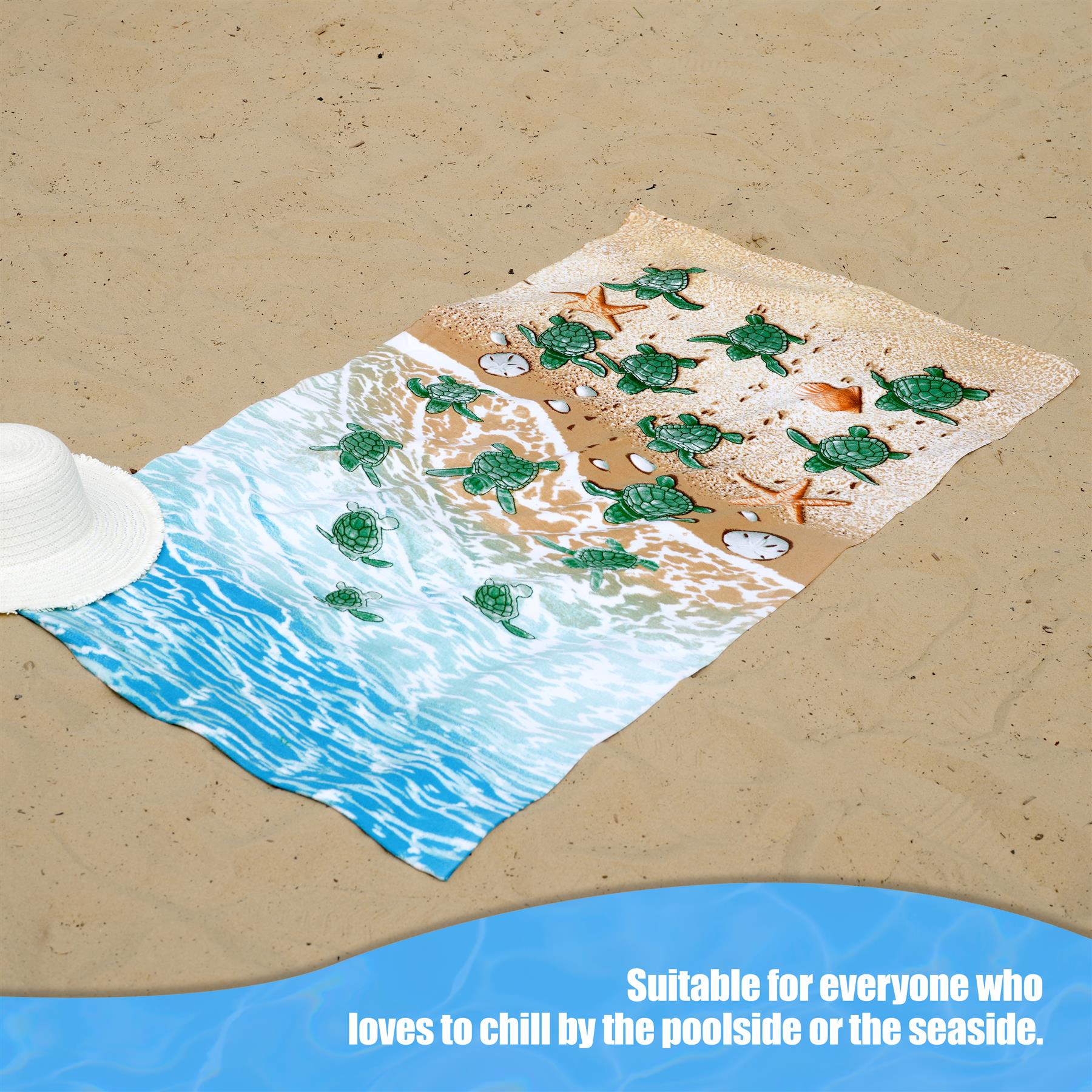 Turtles Design Large Towel by Geezy - The Magic Toy Shop