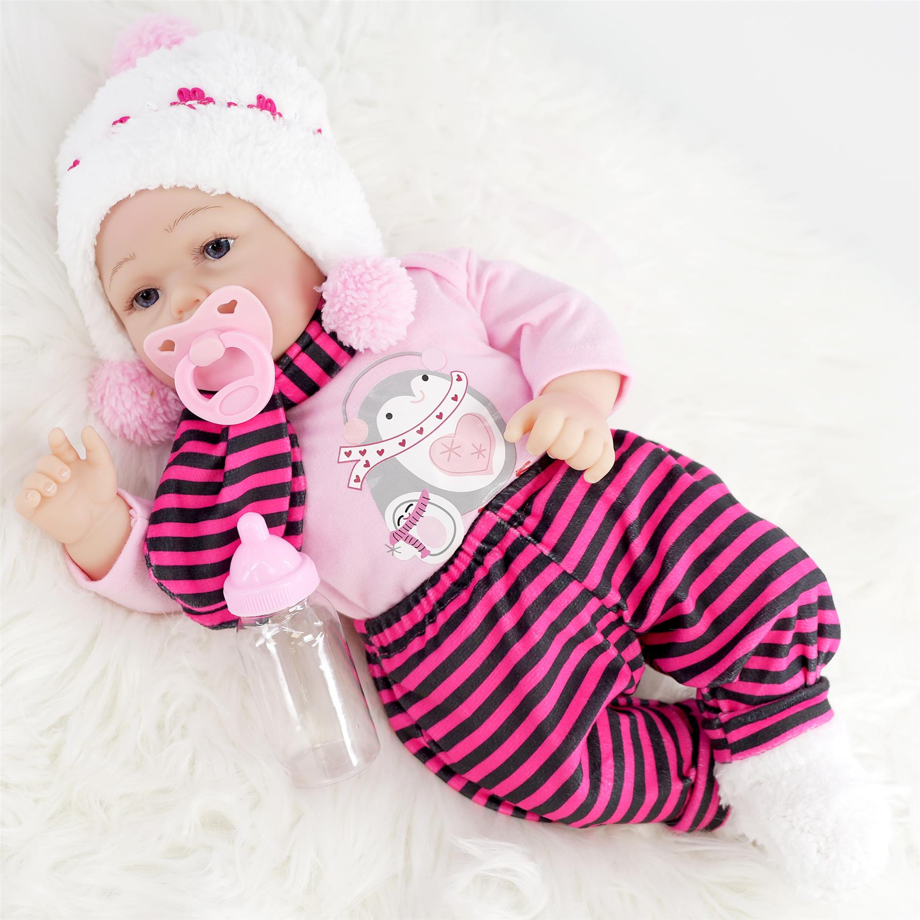 BiBi Reborn Awake Girl "Snowflake" (43 cm / 17") by BiBi Doll - The Magic Toy Shop