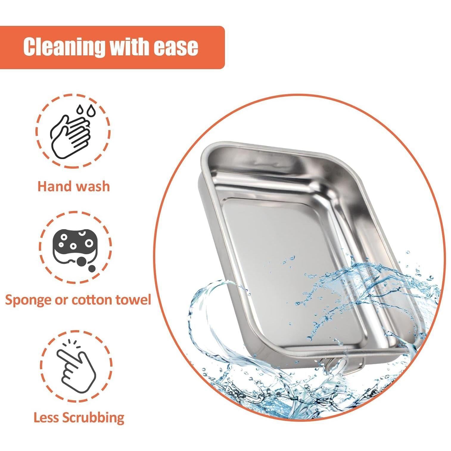 Stainless Steel Oven Roasting Tray by GEEZY - The Magic Toy Shop