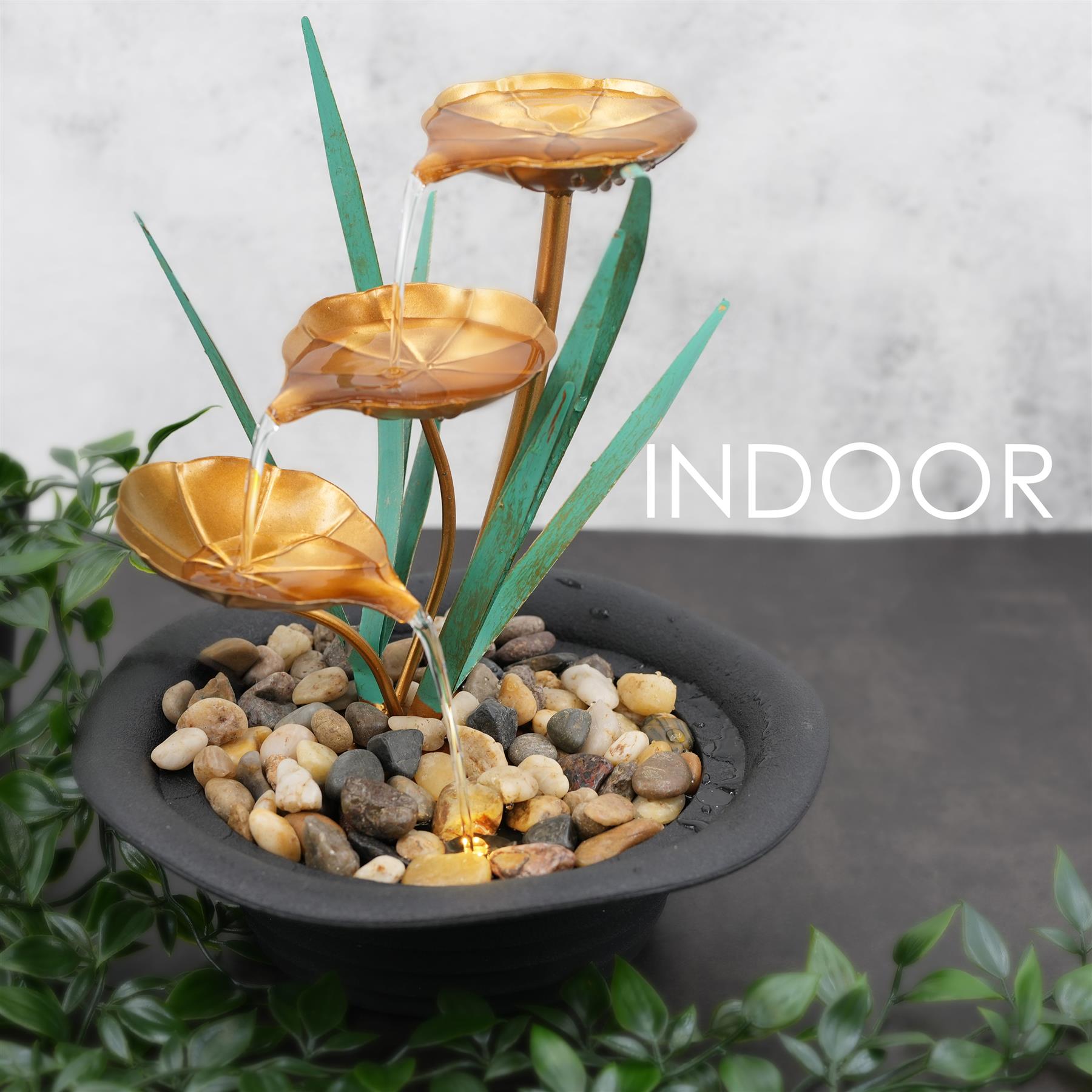 Lotus Water Feature Indoor With LED by GEEZY - The Magic Toy Shop