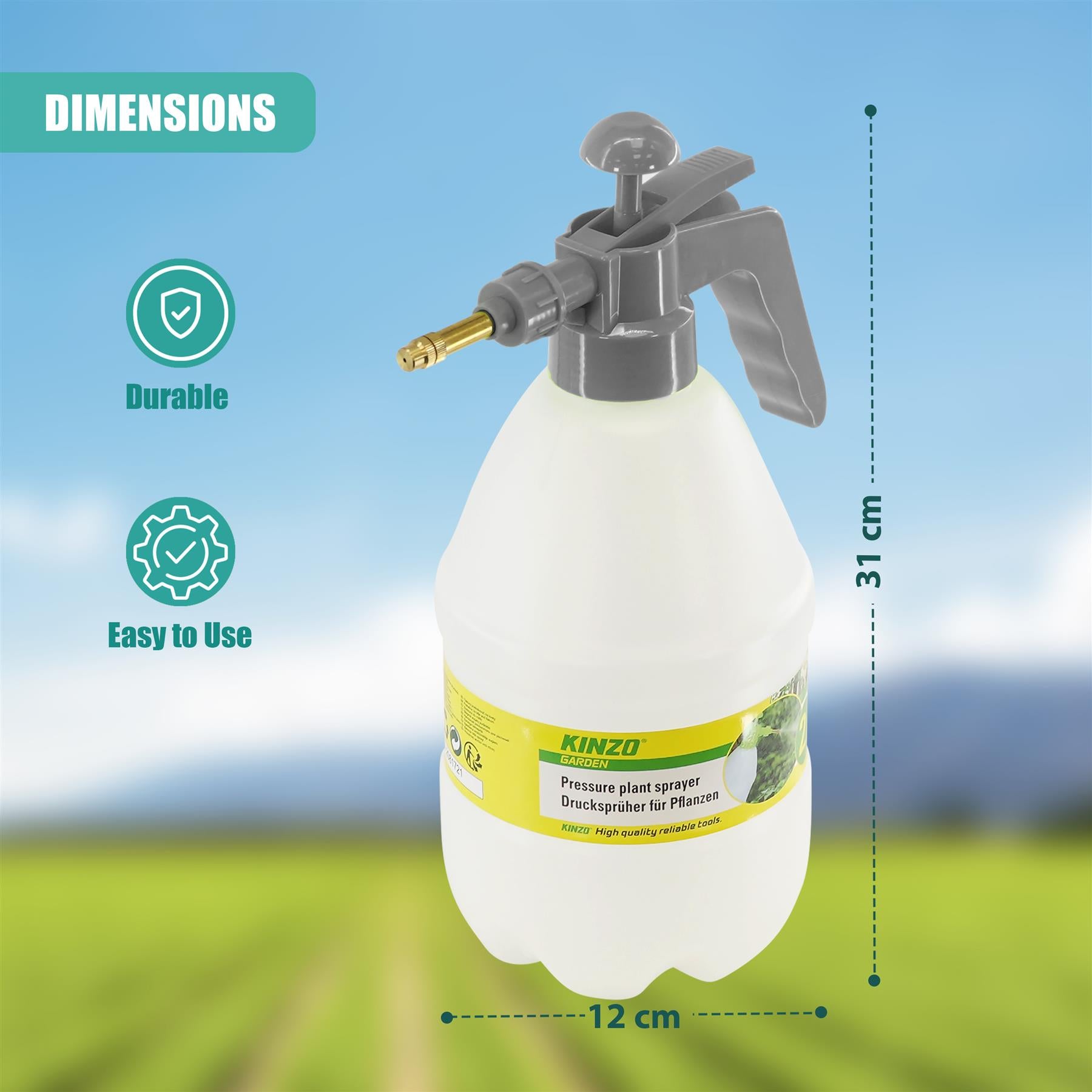 2L Garden Pressure Spray Bottle Plant Water Spray by GEEZY - The Magic Toy Shop