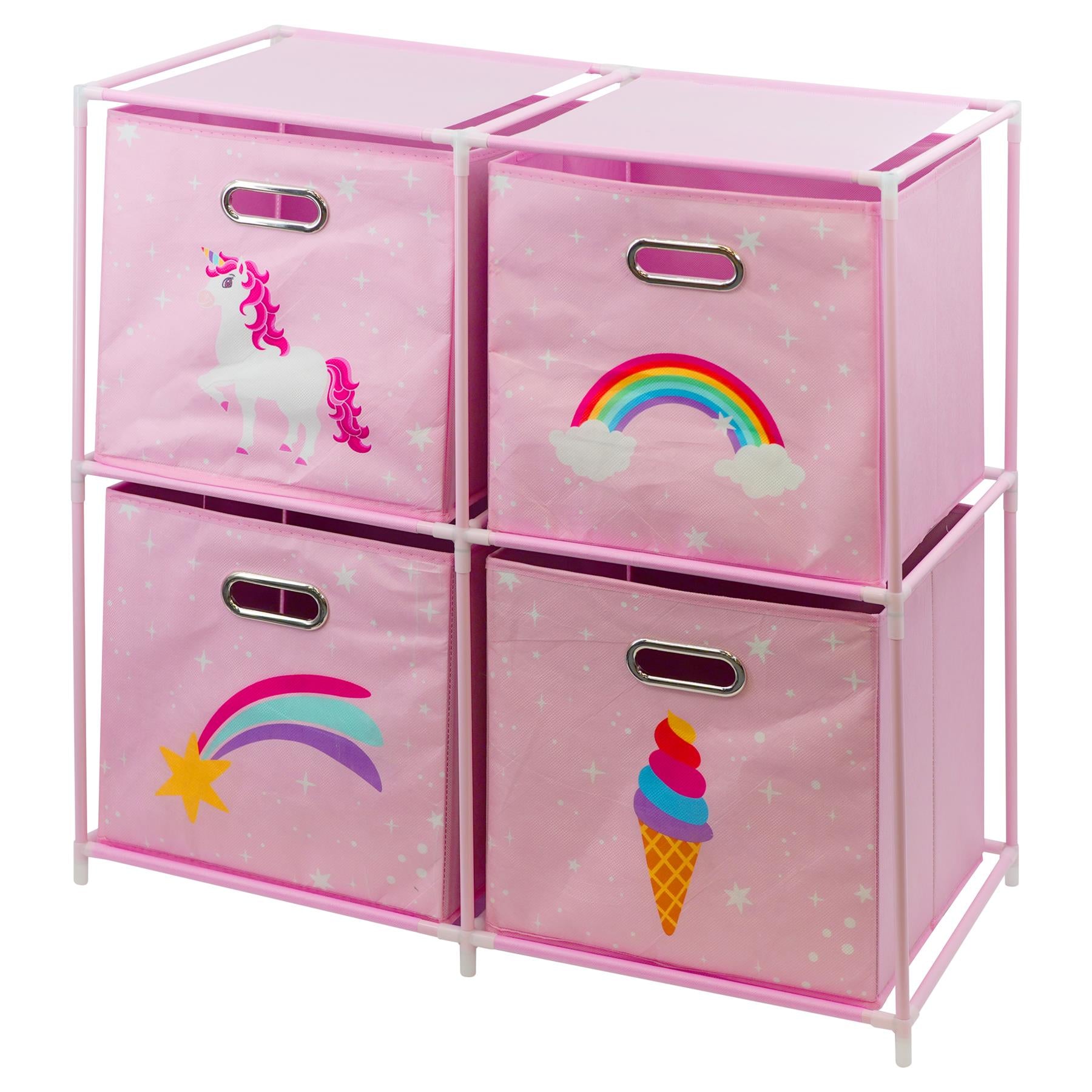 Kids Unicorn Design Storage Cubes by The Magic Toy Shop - The Magic Toy Shop