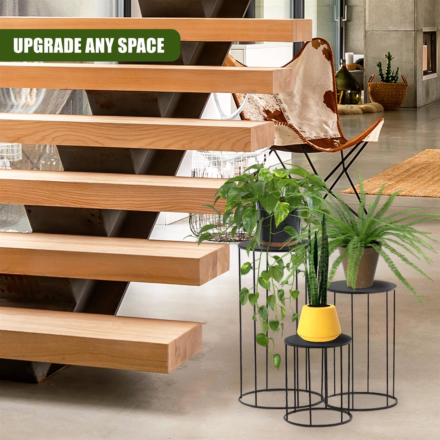 Indoor Plant Stands Set of 3 by GEEZY - The Magic Toy Shop