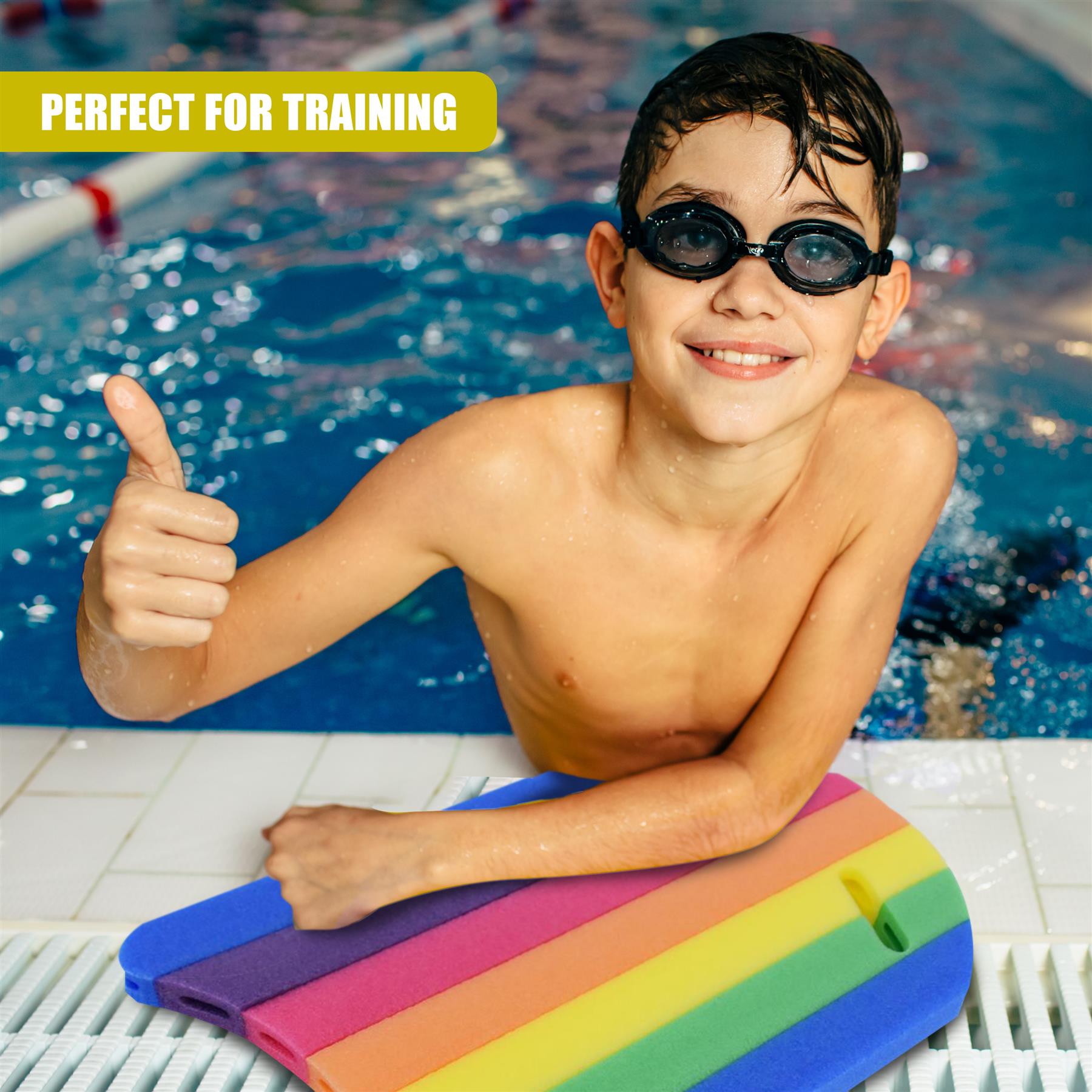 Rainbow Eva Foam Kickboard by Geezy - The Magic Toy Shop