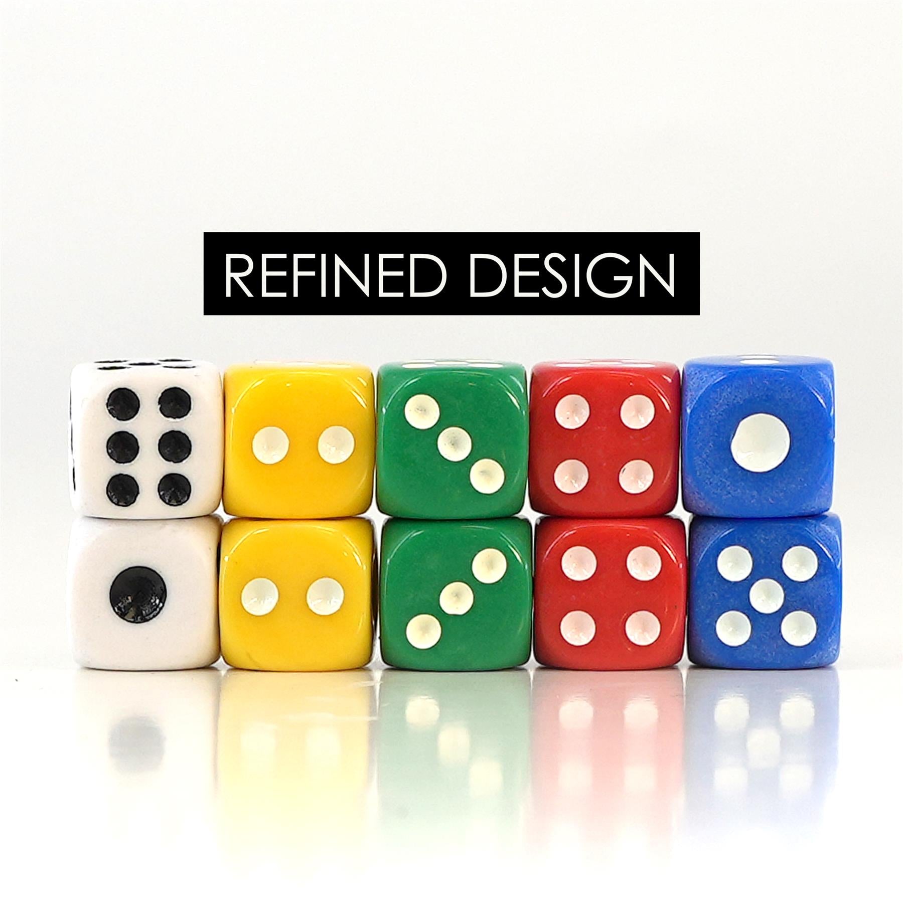 Six Sided Dice Set (D6) Set of 10 by The Magic Toy Shop - The Magic Toy Shop