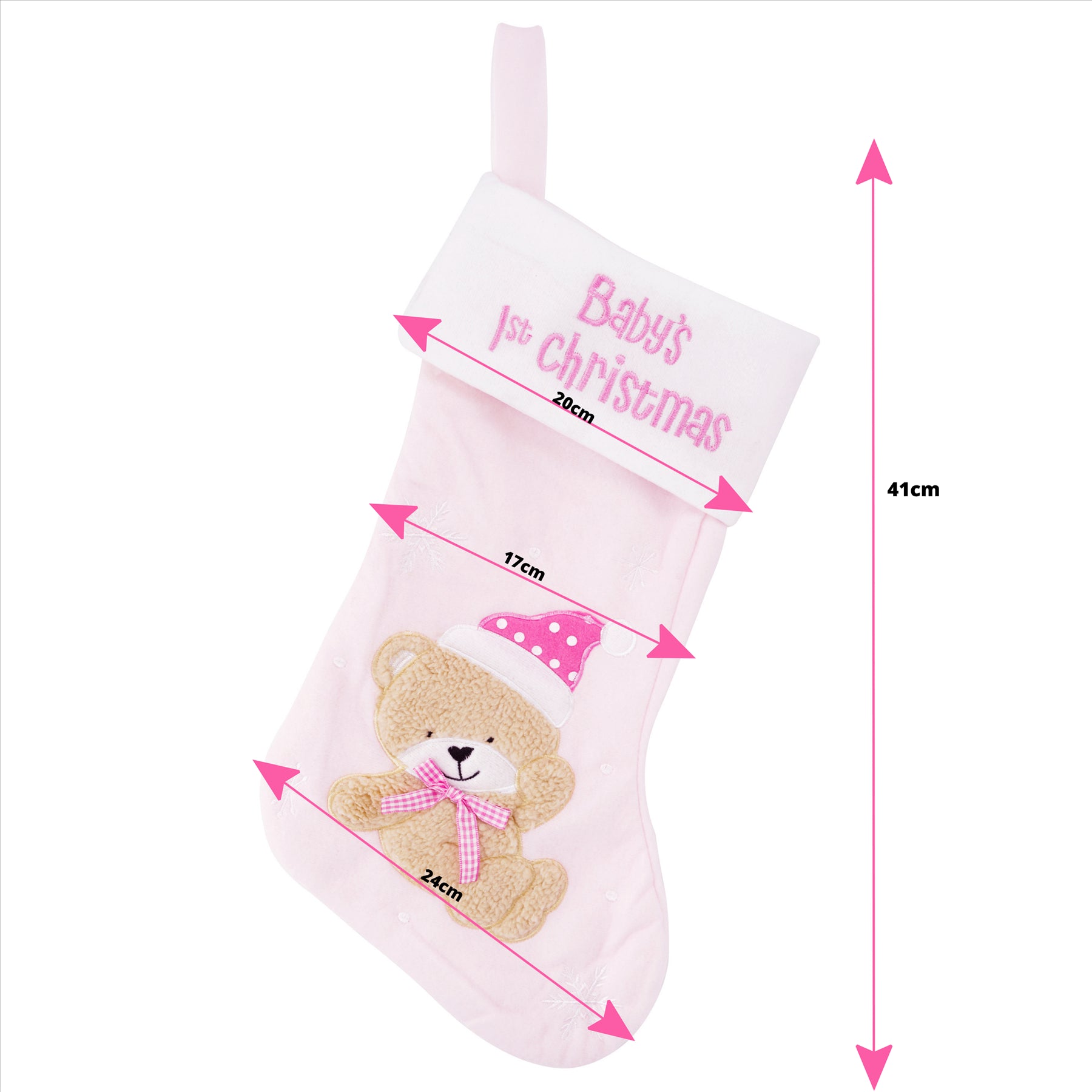 PINK BABY STOCKING by The Magic Toy Shop - The Magic Toy Shop
